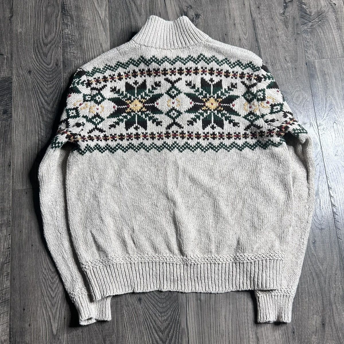 Polo Ralph Lauren Polo ralph lauren fair isle knit henley pullover sweater Size US XL / EU 56 / 4 - 2 Thumbnail