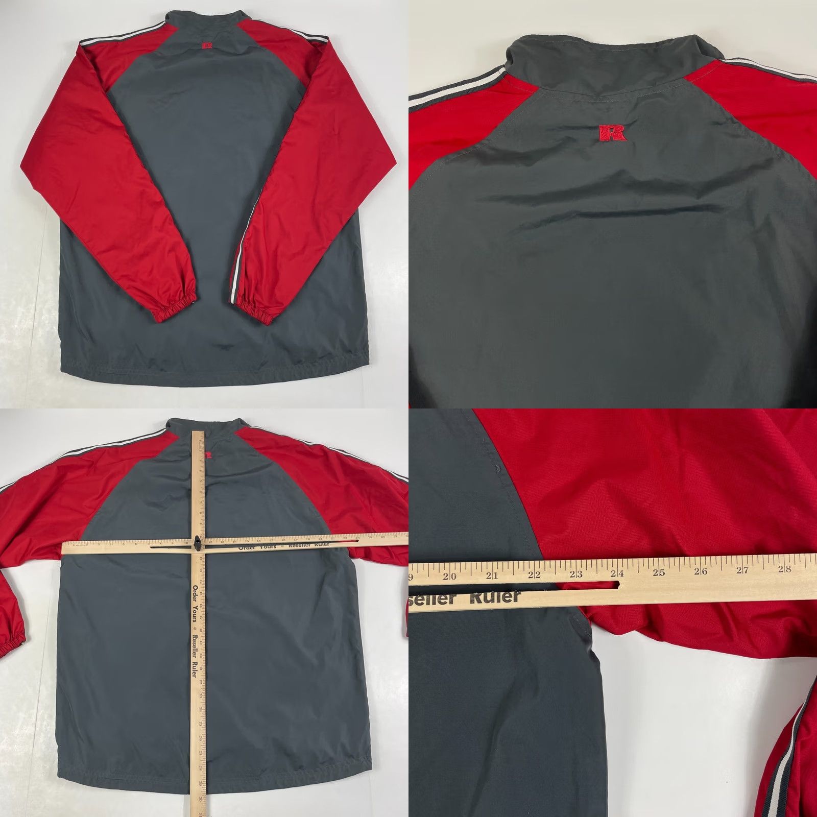 Russell Athletic Russell Athletic Jacket - Mens Medium Gray Full Zip Windbreaker Water Resistant Size US M / EU 48-50 / 2 - 8 Thumbnail