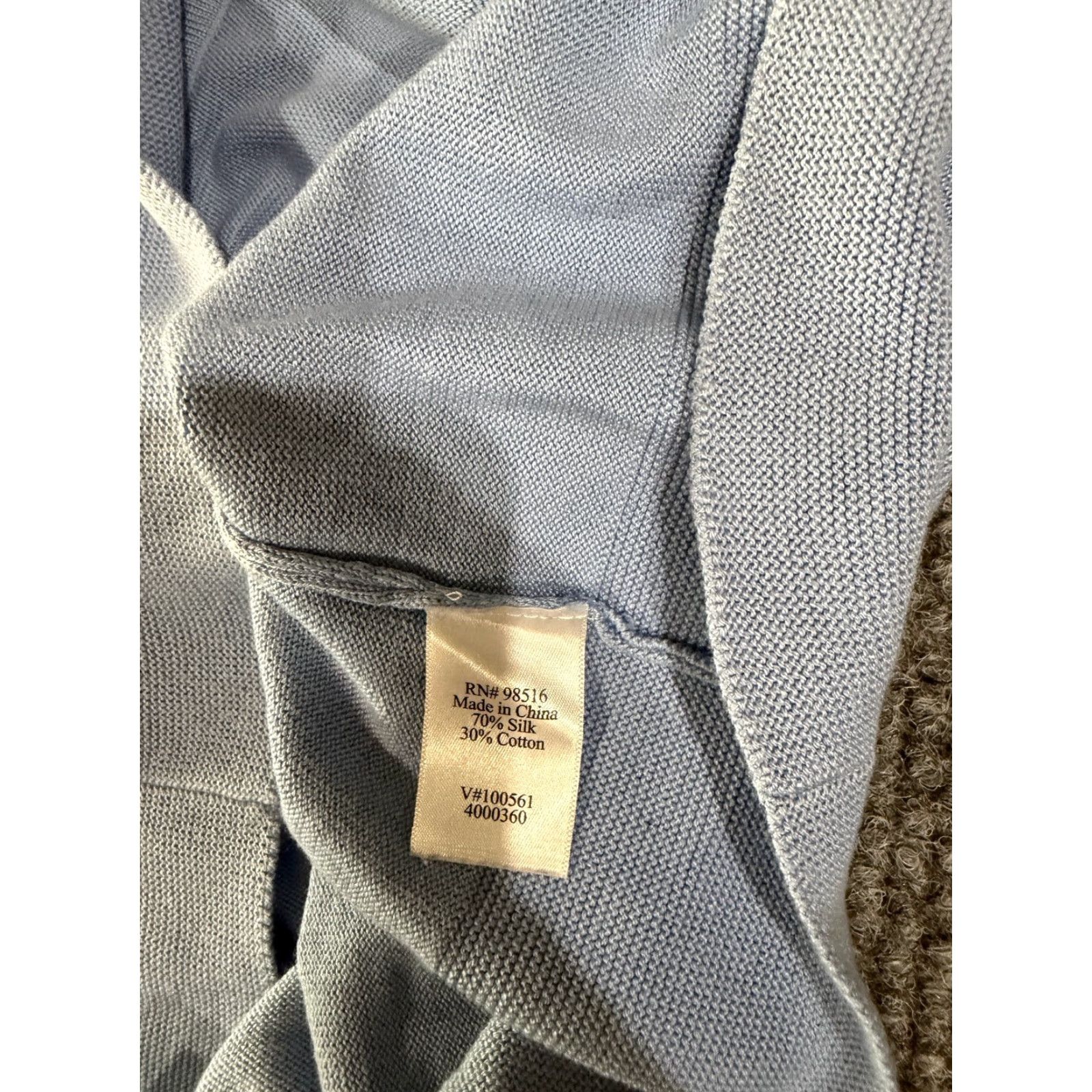 Coldwater Creek Coldwater Creek Cardigan Womens 1X Blue Button Front Knit Sweater Soft Stretch Crew Neck Long Sleeve Casual Knit Size XL / US 12-14 / IT 48-50 - 5 Thumbnail