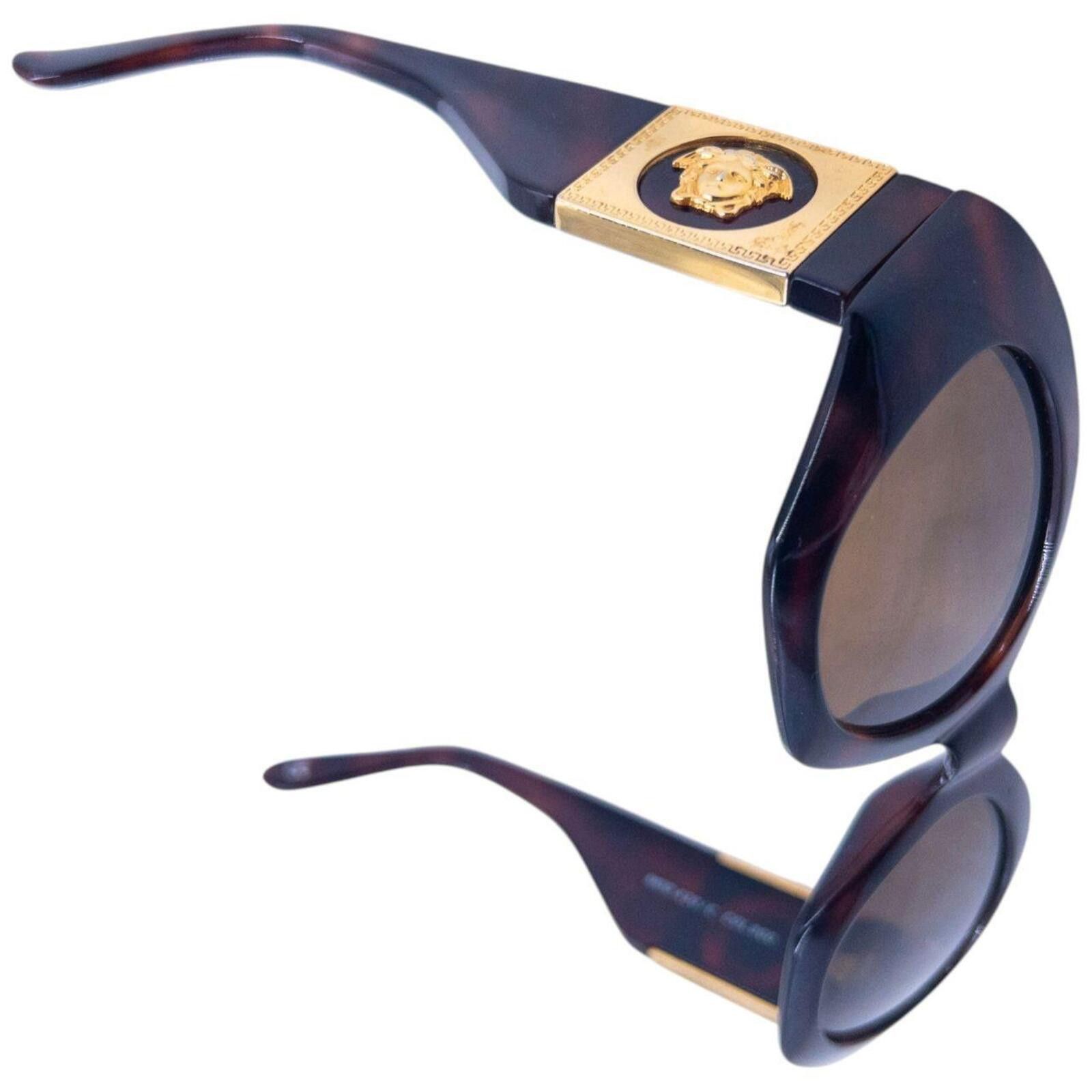 Versace Vintage 90s Gianni Versace Tortoise Shell Medusa Sunglasses Size ONE SIZE - 4 Thumbnail
