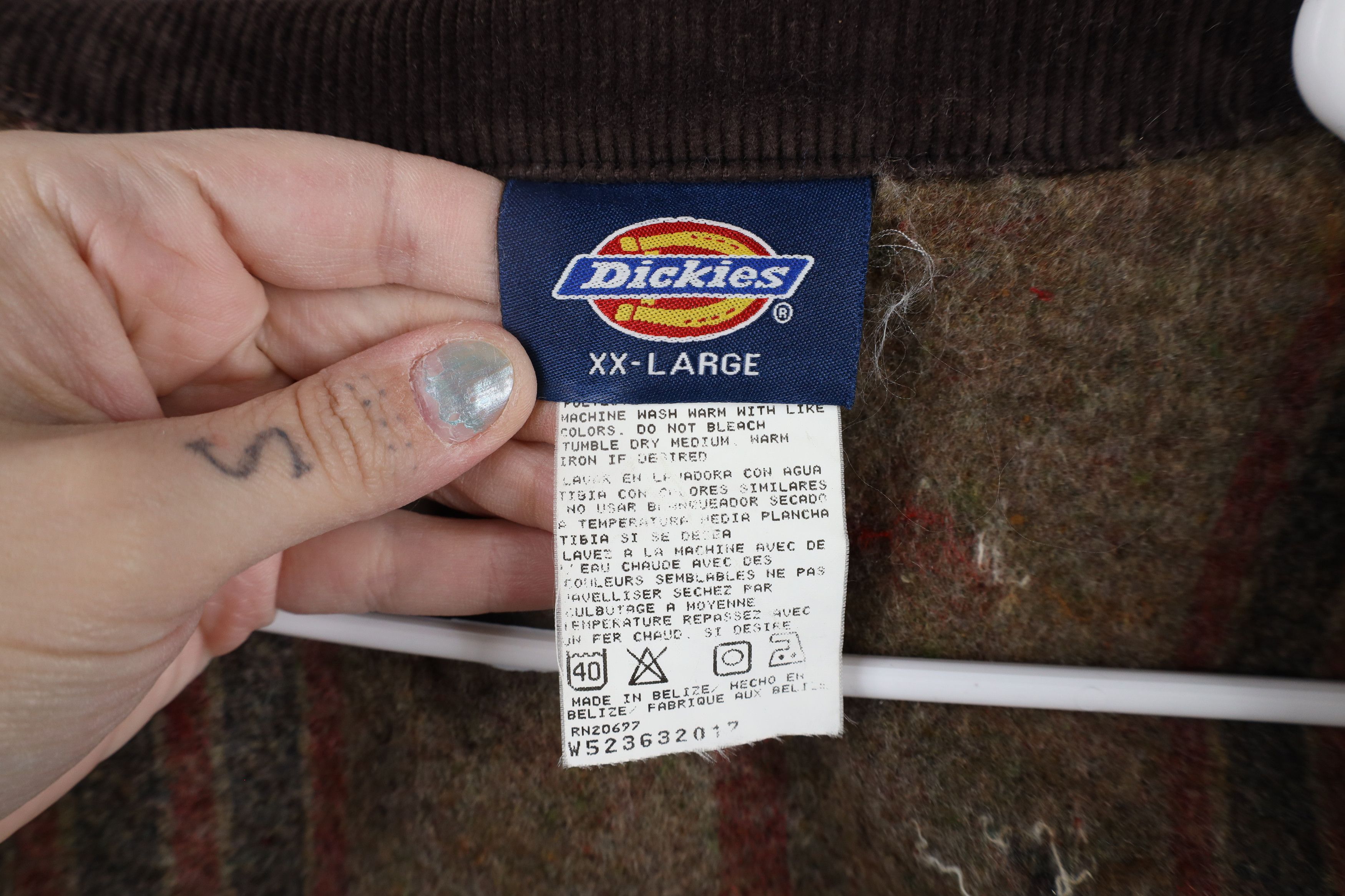 Dickies × Vintage Vintage 90s Dickies Blanket Lined Detroit Jacket Duck Brown Size US XXL / EU 58 / 5 - 10 Thumbnail