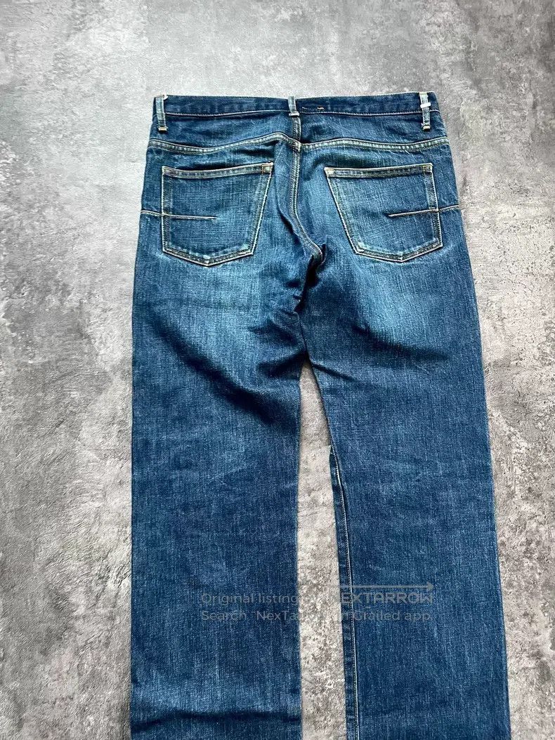 Dior Dior Dark Blue Washed Ghost Claw Distressed Denim Jeans Size US 30 / EU 46 - 8 Thumbnail