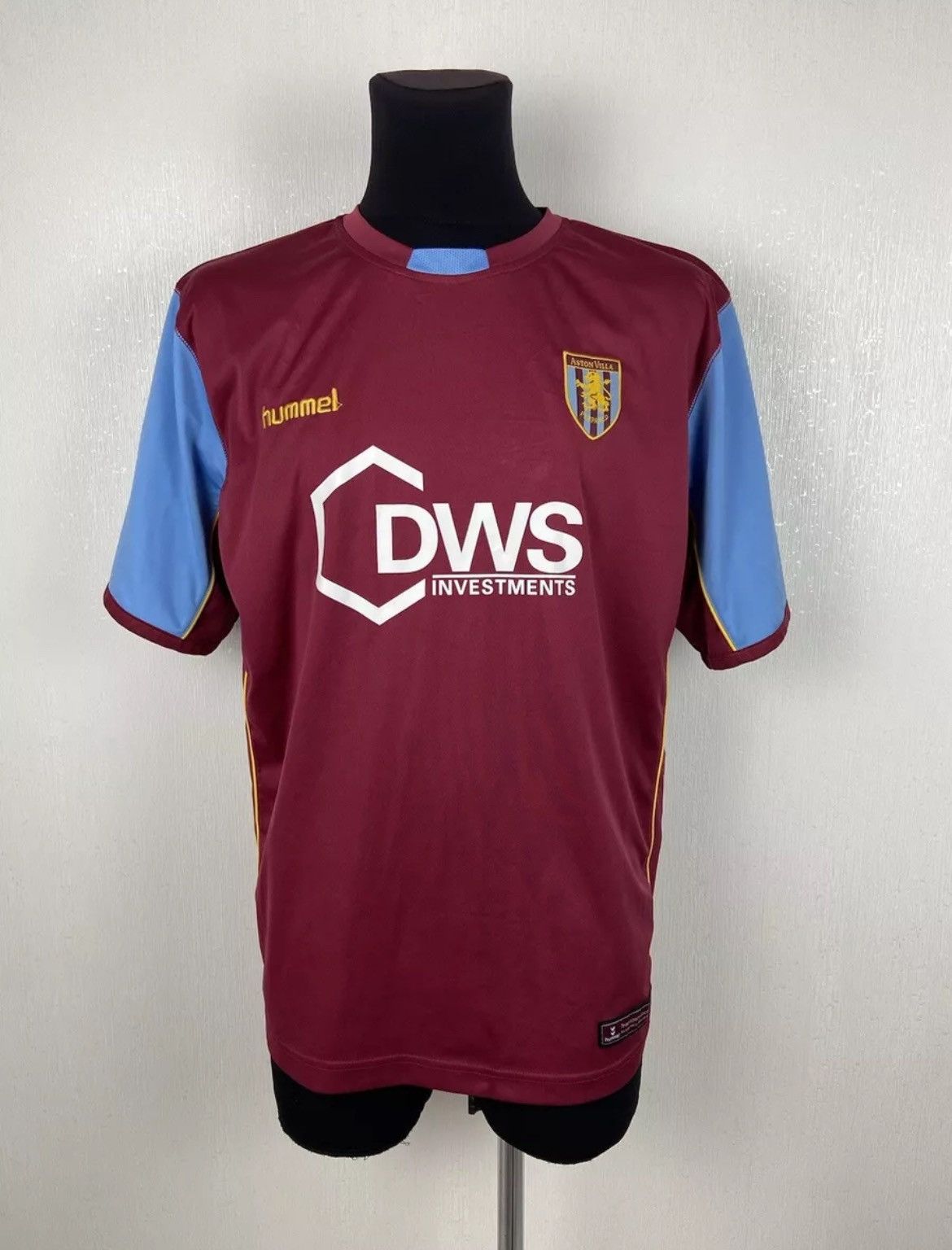 HUMMEL MEN'S FC ASTON VILLA 2005/2006 HOME SOCCER FOOTBALL