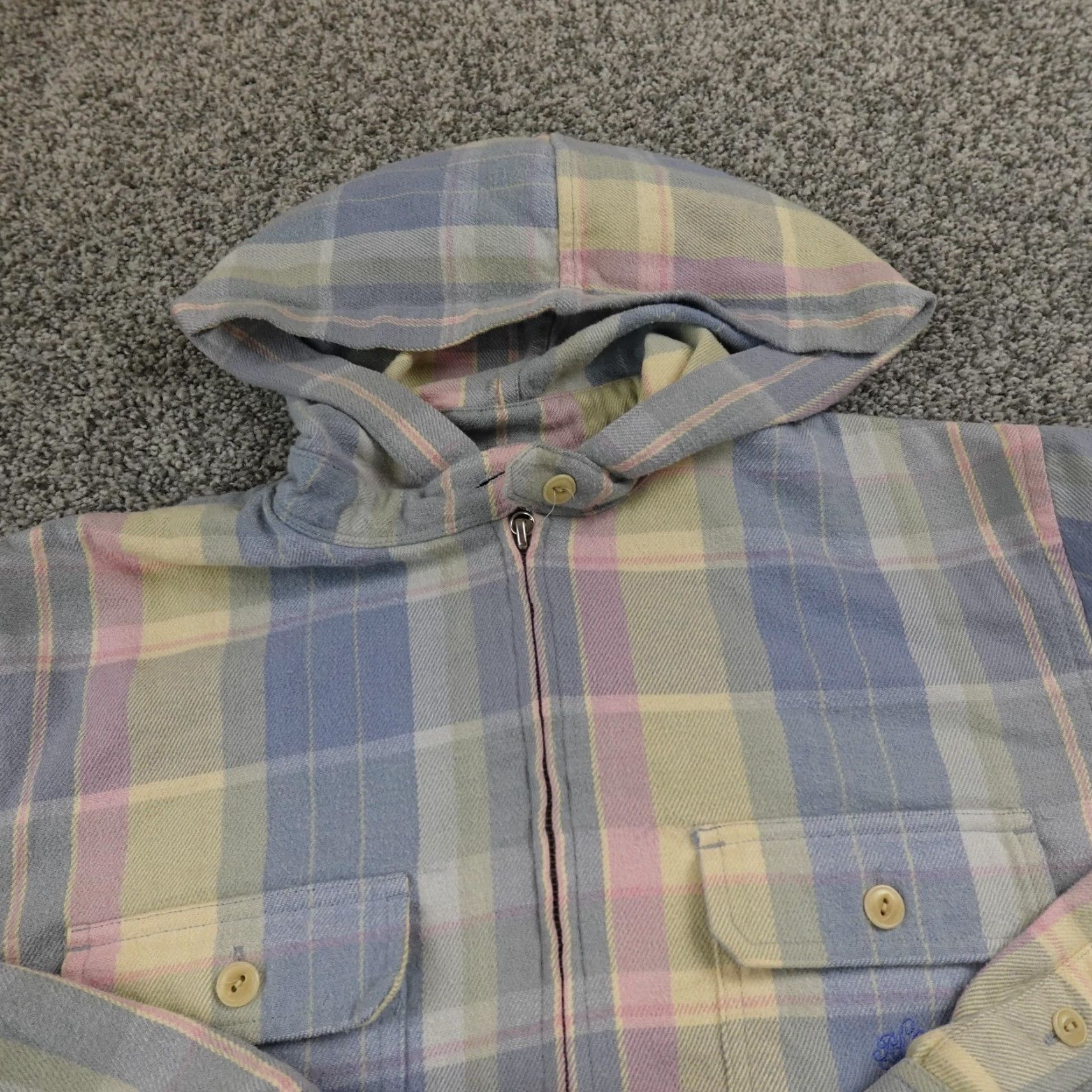 Ralph Lauren Ralph Lauren Jacket Womens M Plaid Hooded Full Zip Shirt Shacket Coat Preppy Size M / US 6-8 / IT 42-44 - 3 Thumbnail