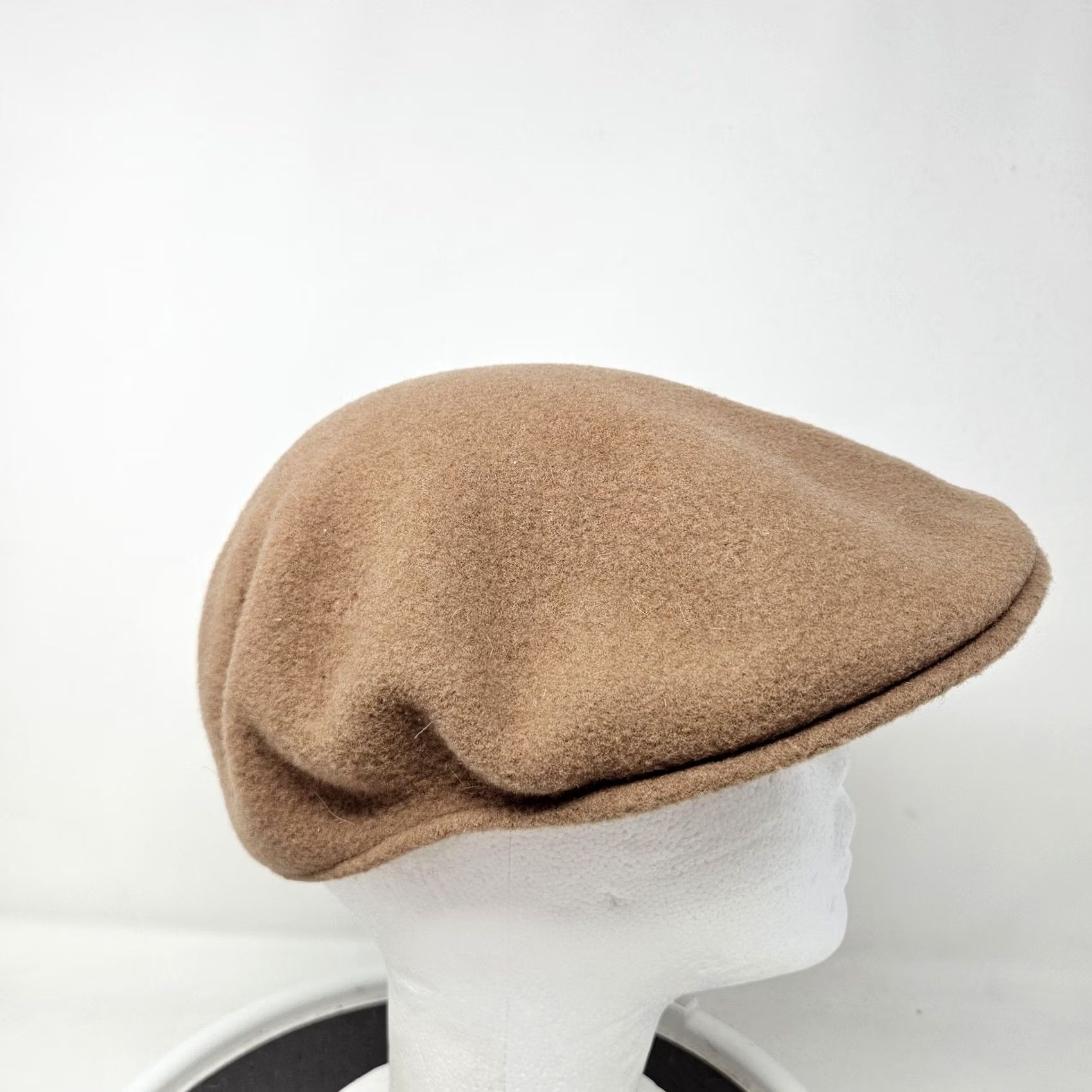 Kangol Kangol Hat Flat Cap Wool Brown Mens M Made in England Solid Classic M/L Size ONE SIZE - 3 Thumbnail