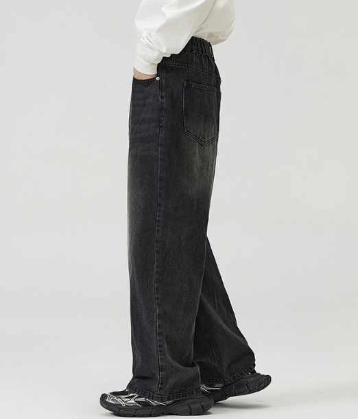 Japanese Brand Japanese retro loose straight slim washed men's jeans Size US 32 / EU 48 - 3 Thumbnail
