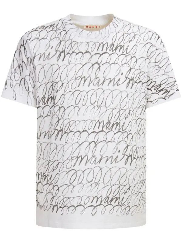 o1w1db11125 Logo Pint Cotton T-Shirt in White