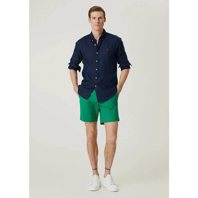 Polo Ralph Lauren POLO Ralph Lauren Stretch Classic Fit Green Shorts Medium Size US 30 / EU 46 - 1 Thumbnail