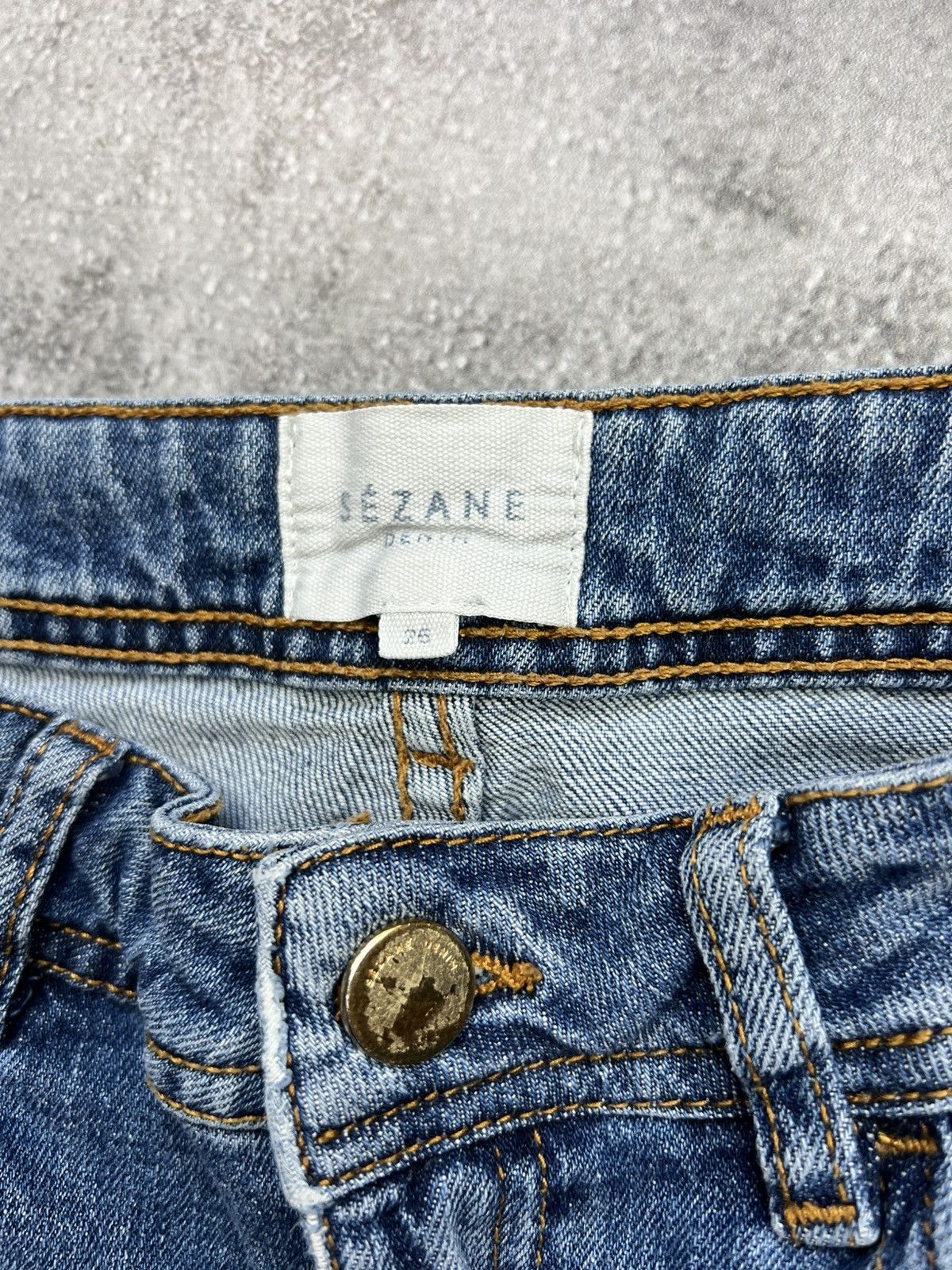 Sezane Sezane Blue Denim Pants Womens Jeans Size 25" / US 0 / IT 36 - 6 Thumbnail