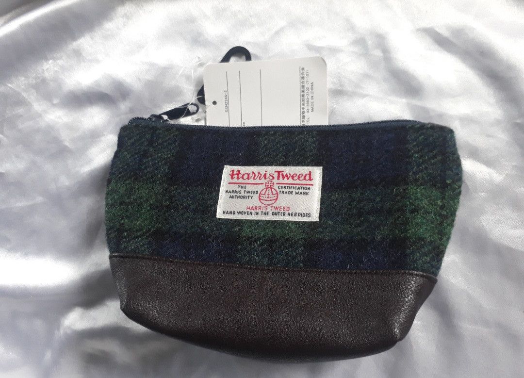 Harris Tweed Harris Tweed checkered coin wallet bag Size ONE SIZE - 4 Thumbnail