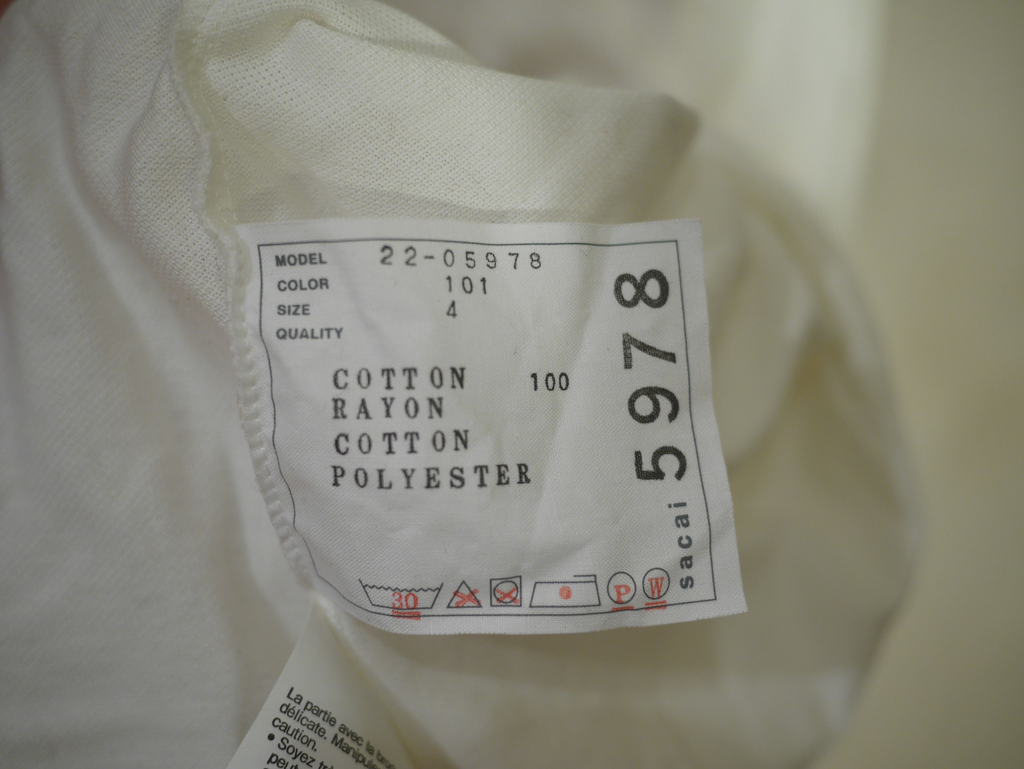 Sacai SACAI S LOGO PIQUE POLO CAPE SHIRT Size M / US 6-8 / IT 42-44 - 6 Thumbnail