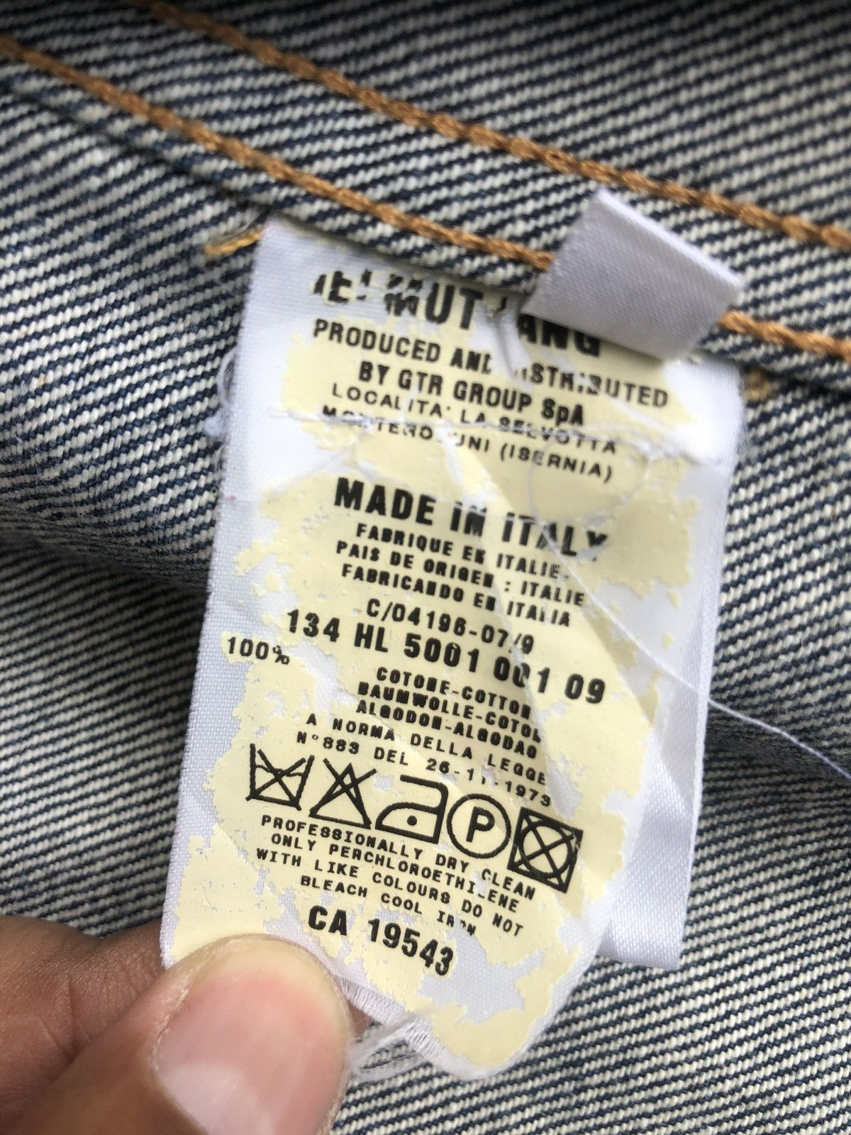Helmut Lang Helmut Lang Classic Raw Denim Jacket Size US L / EU 52-54 / 3 - 21 Thumbnail