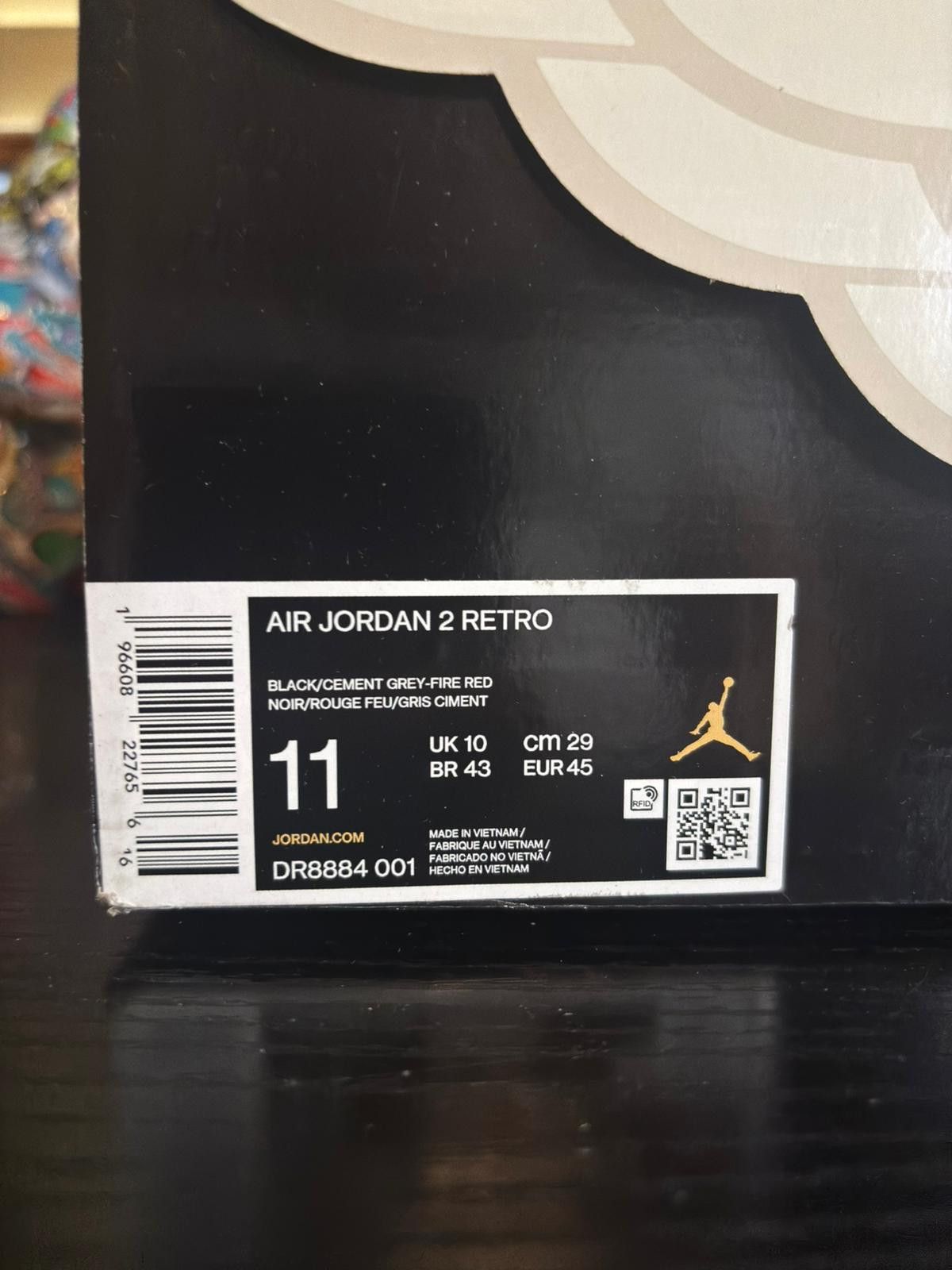 Jordan Brand Nike Air Jordan 2 Retro "Black Cement" Size US 11 / EU 44 - 13 Thumbnail