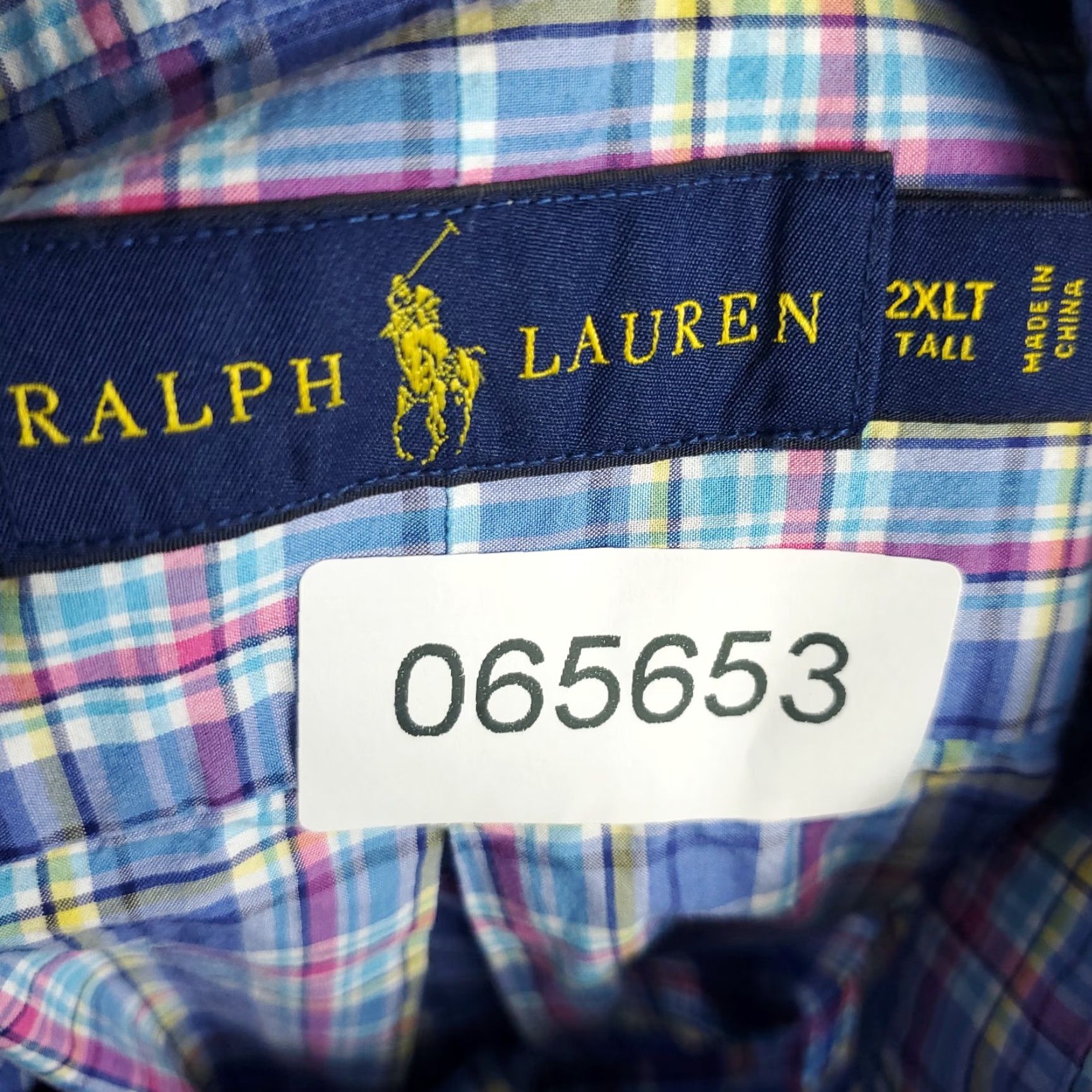 Ralph Lauren Ralph Lauren Shirt Mens 2XLT Blue Plaid Pony Button-Up Long Sleeve Casual Size US XXL / EU 58 / 5 - 8 Thumbnail
