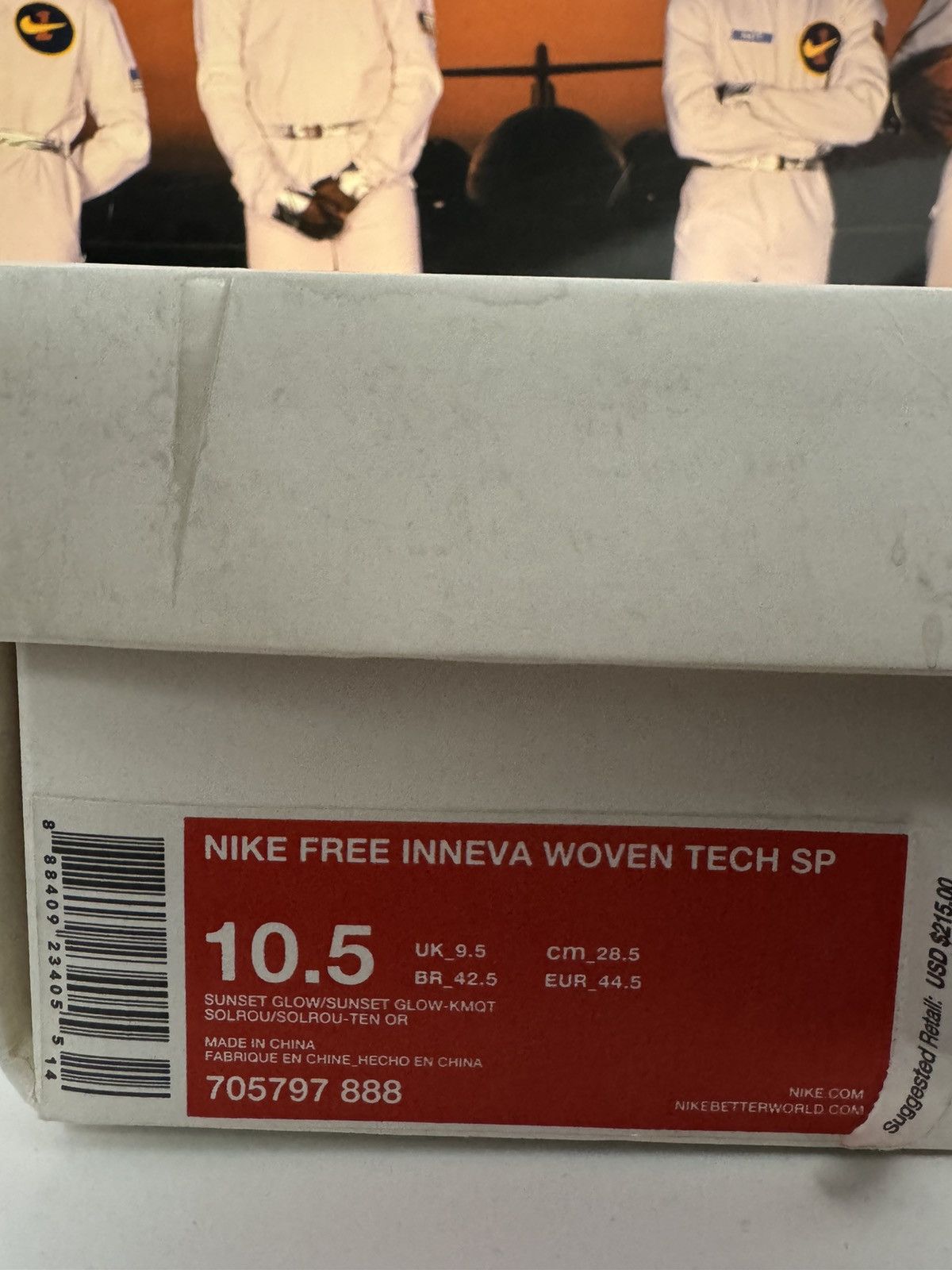 Nike Nike Free Inneva Woven Tech SP Sunset Sz 10.5 705797-888 Size US 10.5 / EU 43-44 - 9 Thumbnail