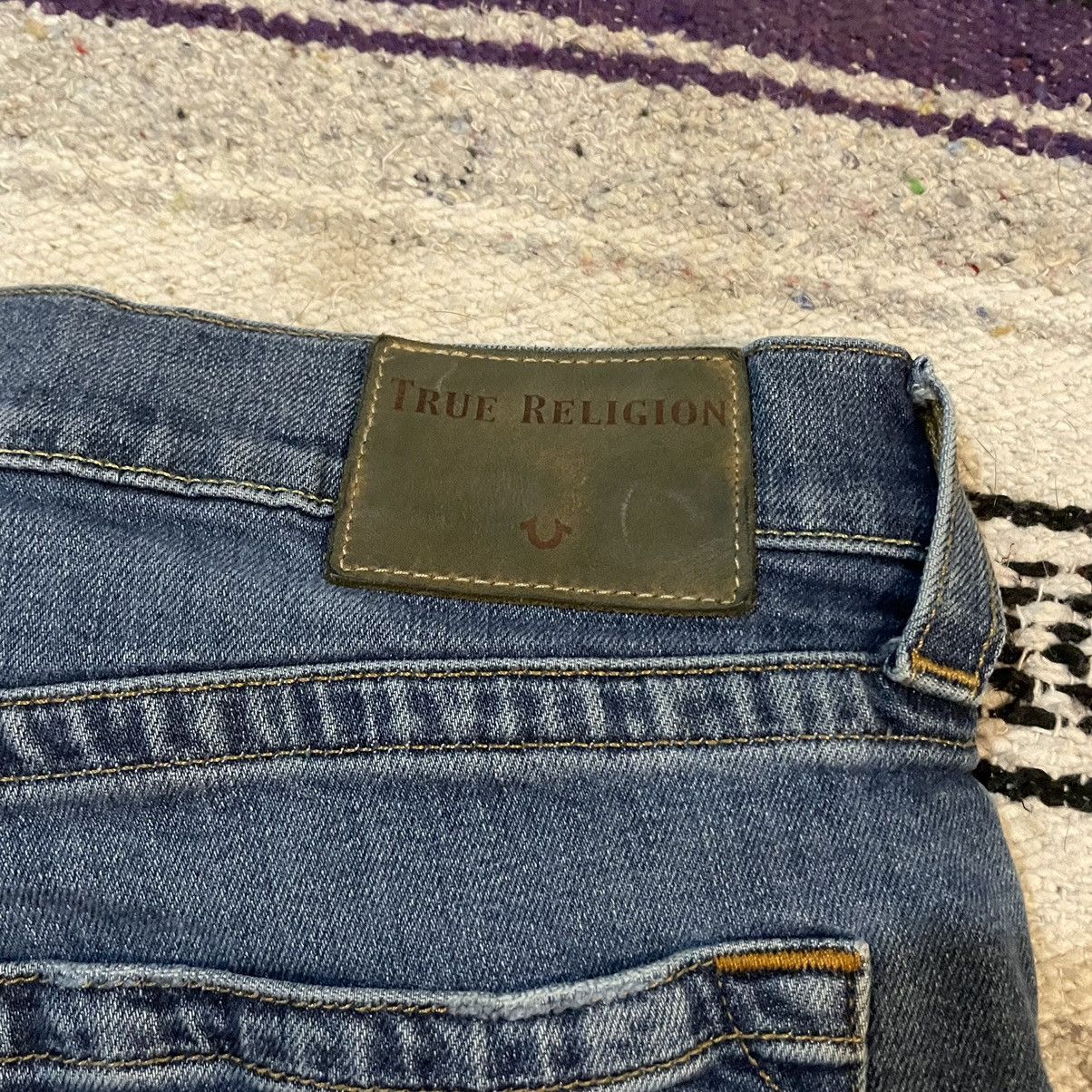True Religion True Religion Rocco Relaxed Skinny Italian Denim Jeans 36x30 Size US 36 / EU 52 - 10 Thumbnail