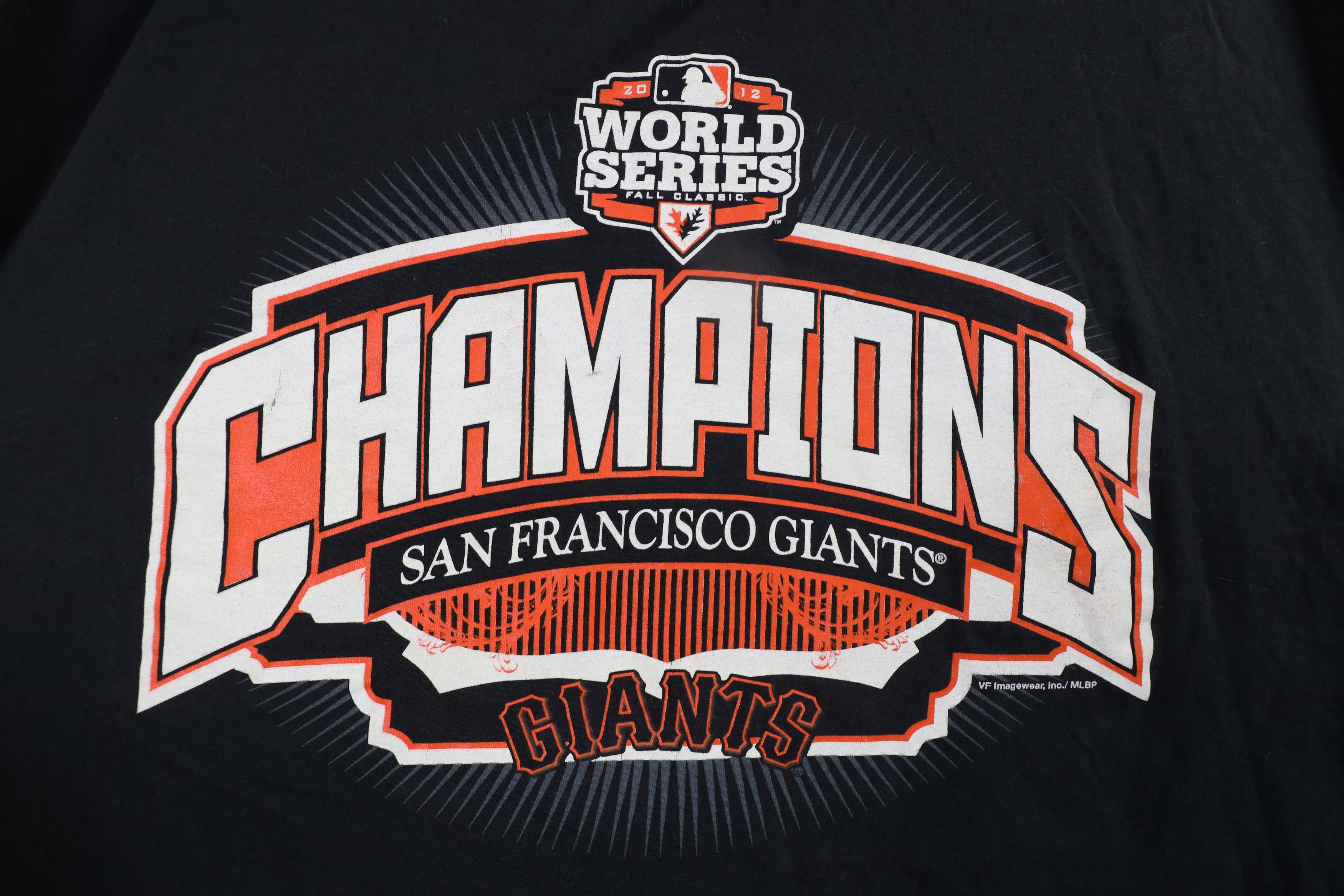 Vintage Y2K World Series San Francisco Giants Baseball T-Shirt Black Size US XL / EU 56 / 4 - 4 Thumbnail