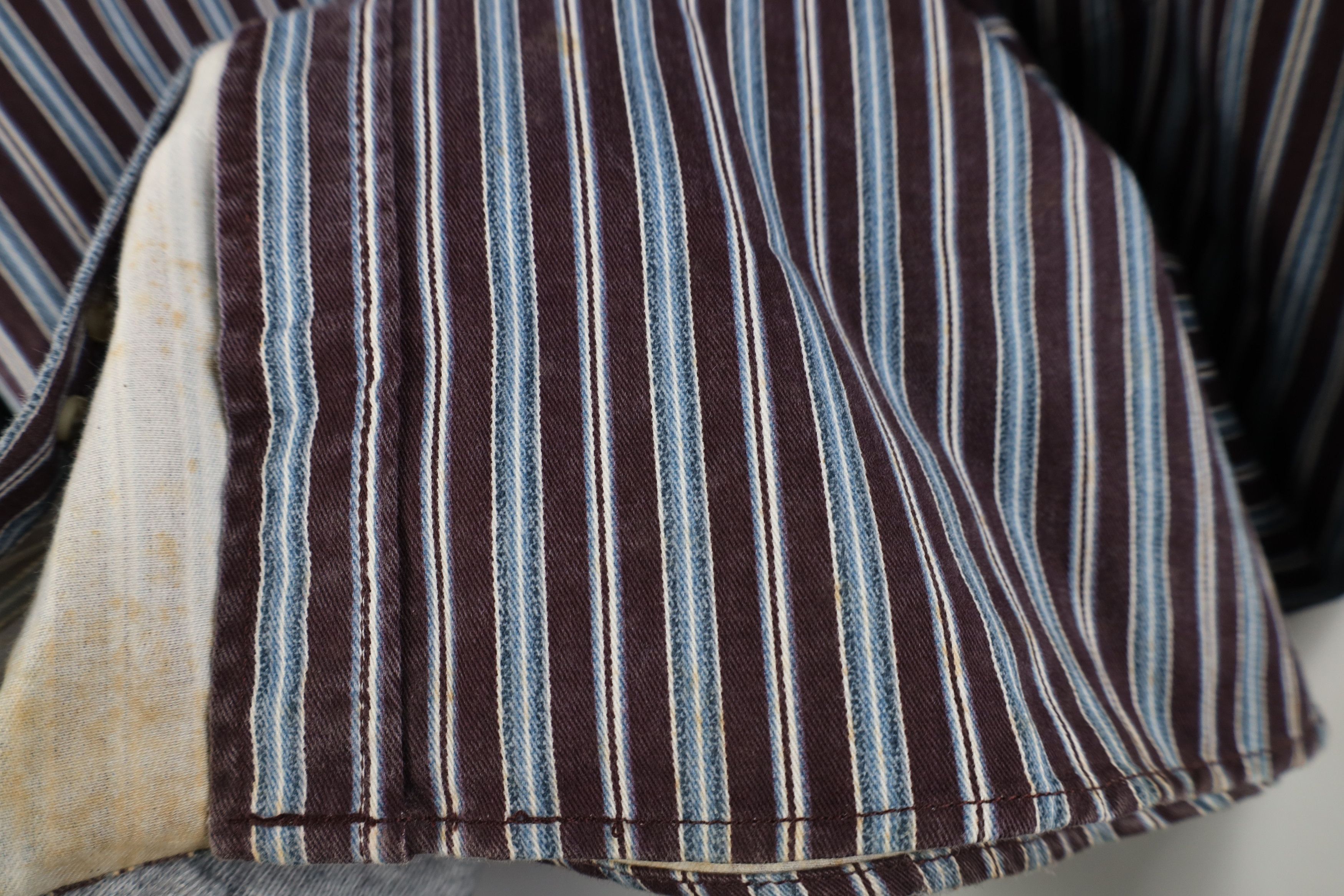 Vintage Deadstock Vintage 90s Streetwear Striped Button Down Shirt Size US XXL / EU 58 / 5 - 6 Thumbnail