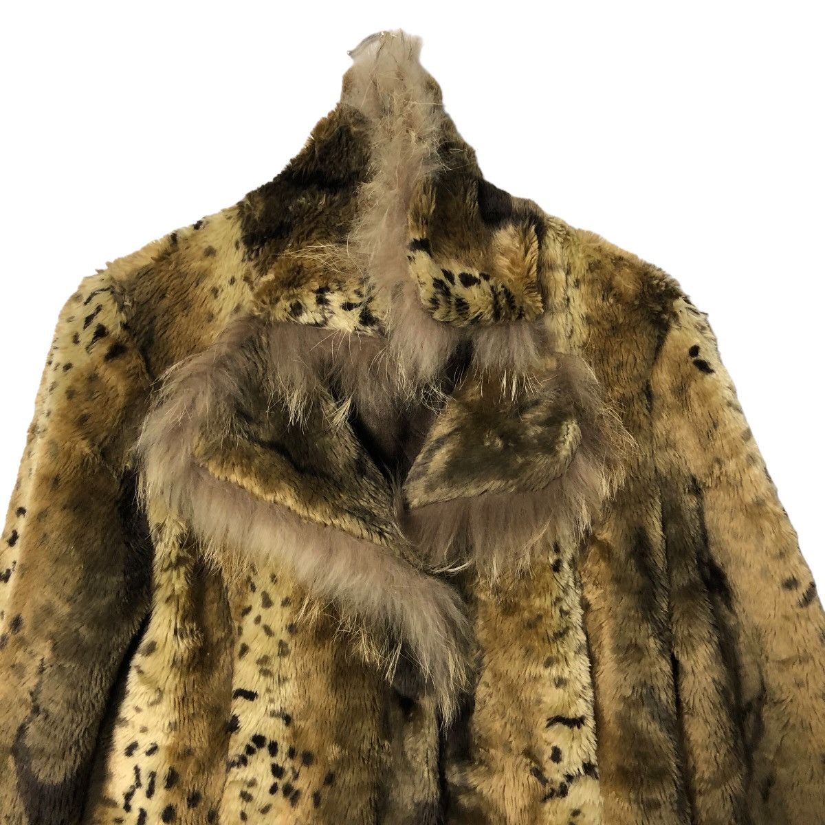 Other Vintage Via Faburrica Leopard Faux Fur Coat Size M / US 6-8 / IT 42-44 - 4 Thumbnail