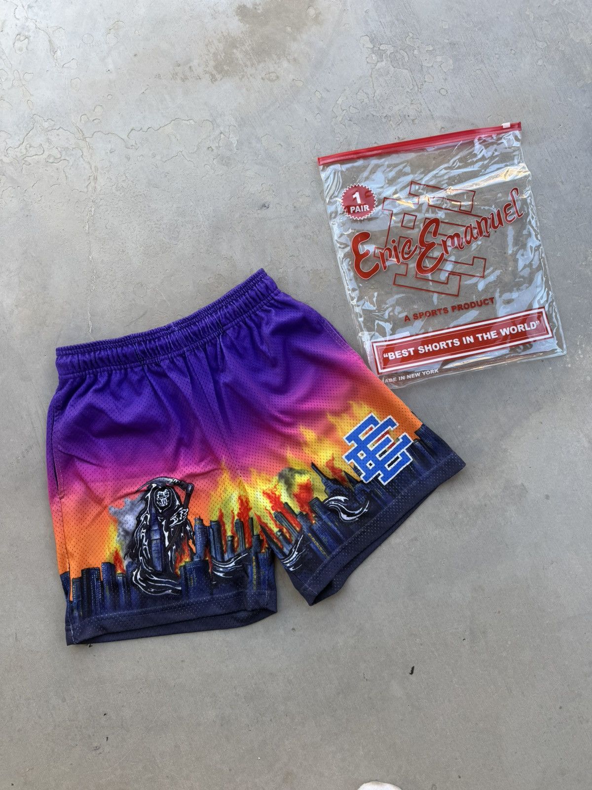 Eric Emanuel × Warren Lotas Eric Emanuel x Warren Lotas Mesh Shorts – Size Small Size US 30 / EU 46 - 2 Thumbnail