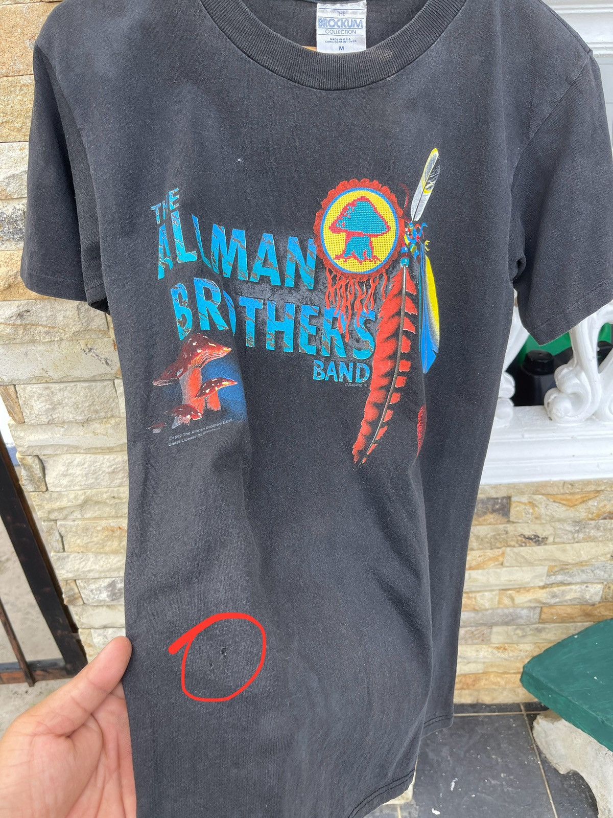 Band Tees Sun Faded🔥Vtg 1992 The Allman Brothers Band T-Shirt Size US M / EU 48-50 / 2 - 9 Thumbnail