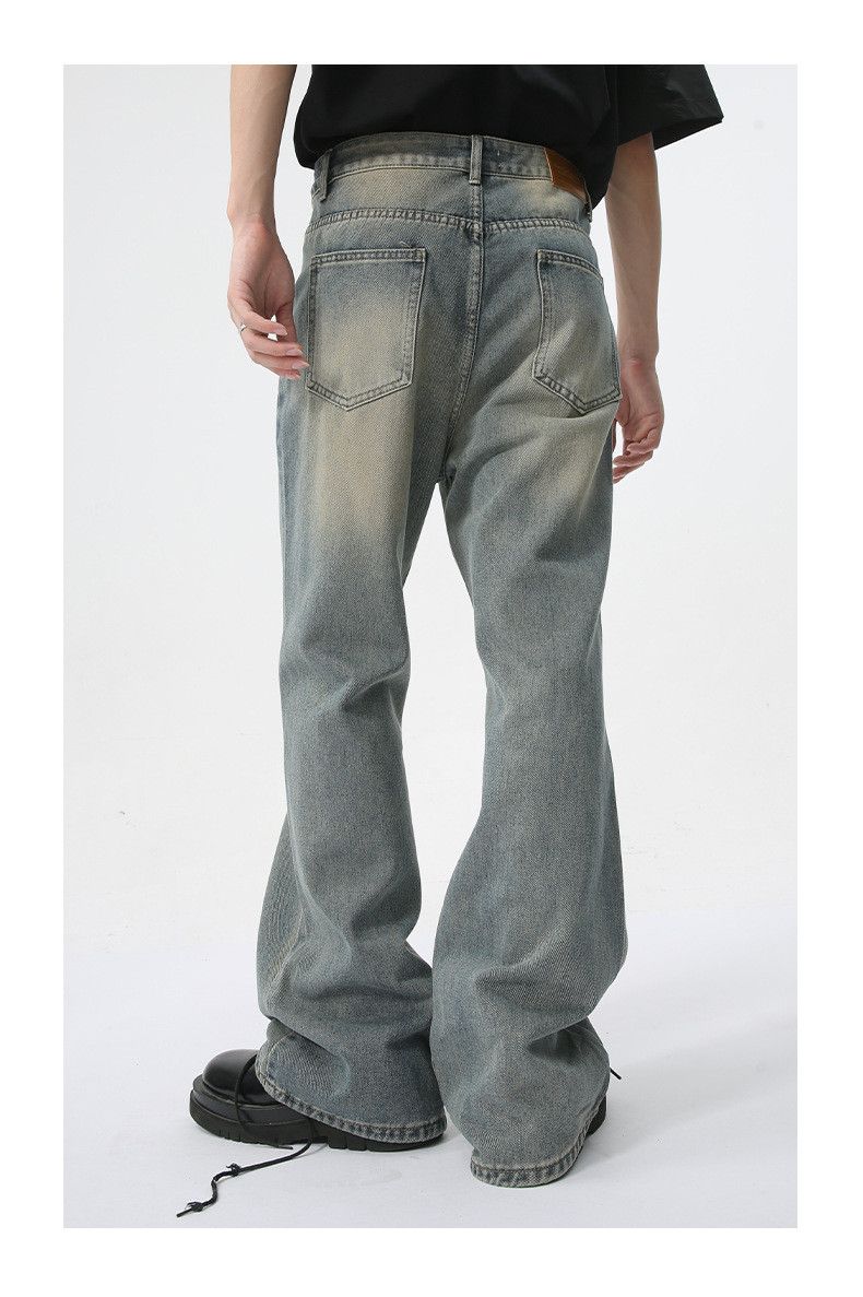 Japanese Brand × Jean Vintage high street distressed loose flared washed jeans Size US 32 / EU 48 - 6 Thumbnail