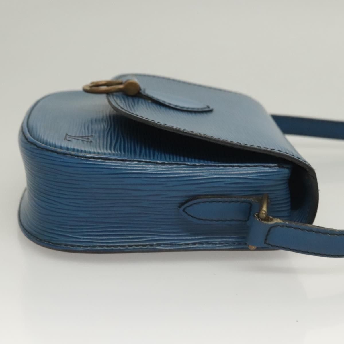 Louis Vuitton LOUIS VUITTON Epi Saint Cloud PM Shoulder Bag Blue M52195 Size ONE SIZE - 3 Thumbnail