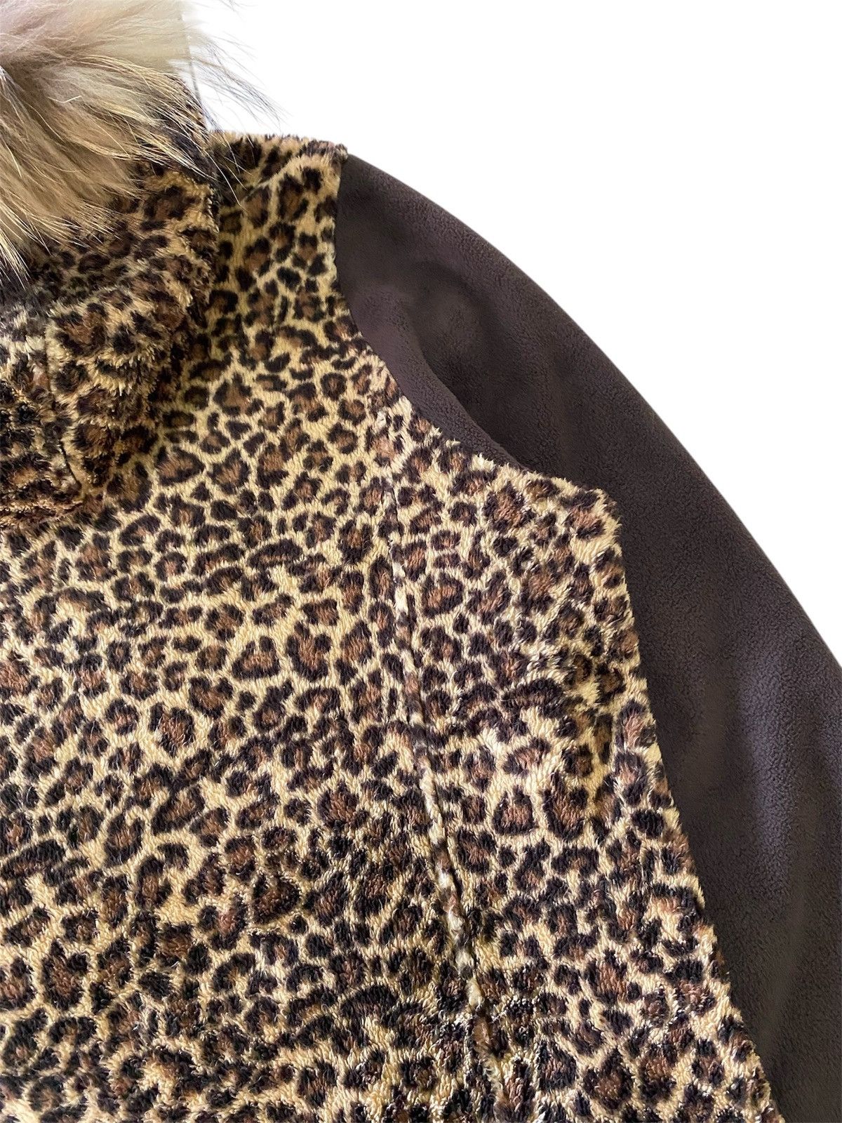 Vintage Fur Crocodile Leopard Sherpa Fleece Jacket Y2K Cozy Outer Size ONE SIZE - 11 Thumbnail