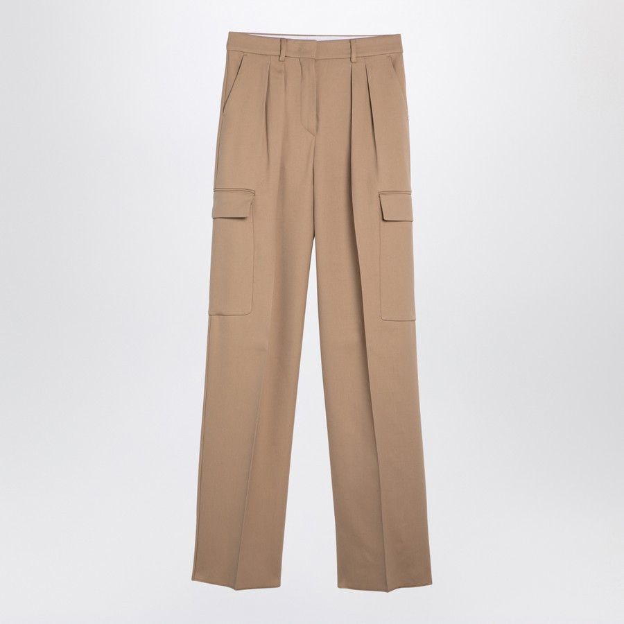 Sportmax o1d2blof1024 Cargo Trousers in Beige Size 27" / US 4 / IT 40 - 1 Thumbnail