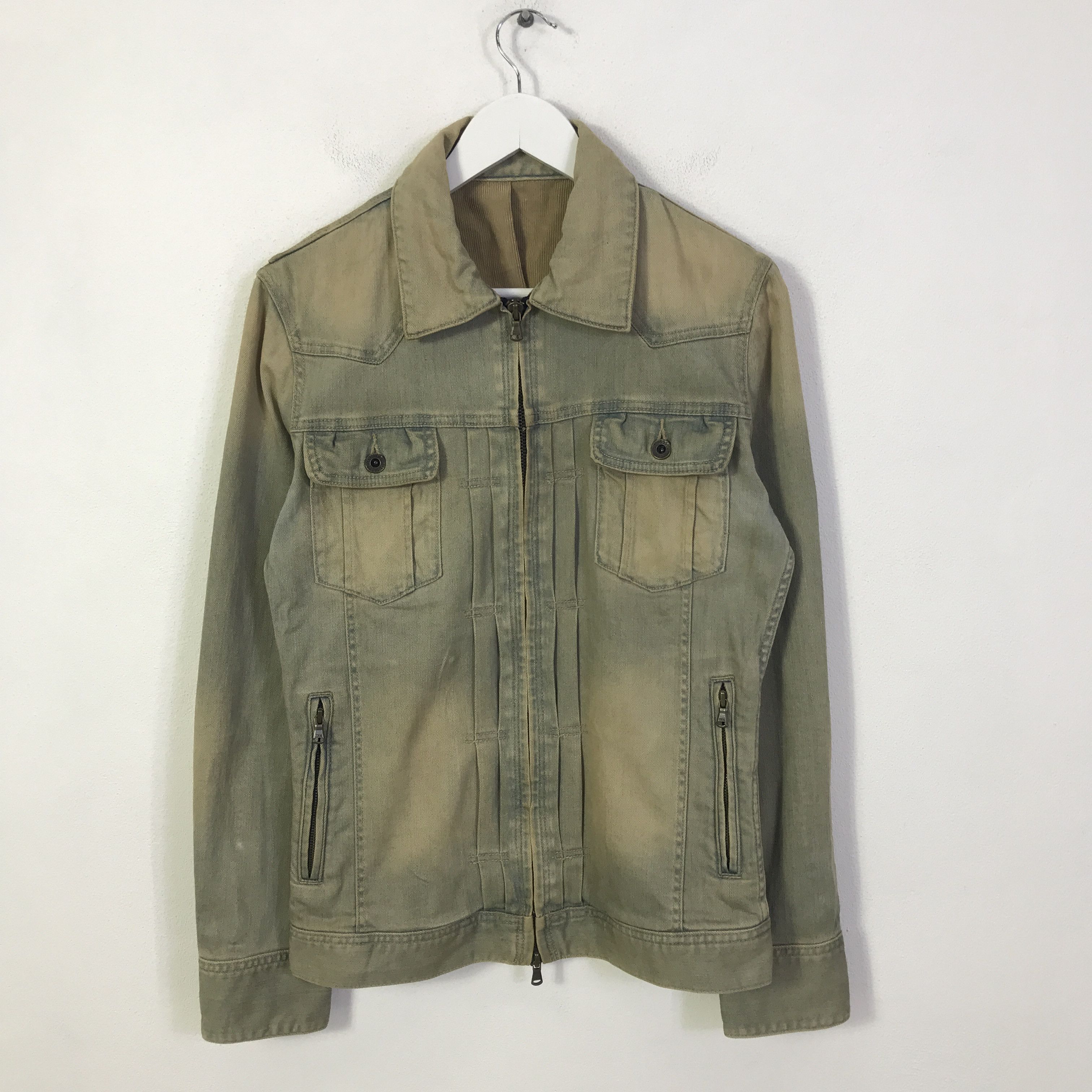 5351 POUR LES HOMMES Rusty denim 5351 pour les hommes punk denim jacket K86B16 Size US M / EU 48-50 / 2 - 1 Thumbnail