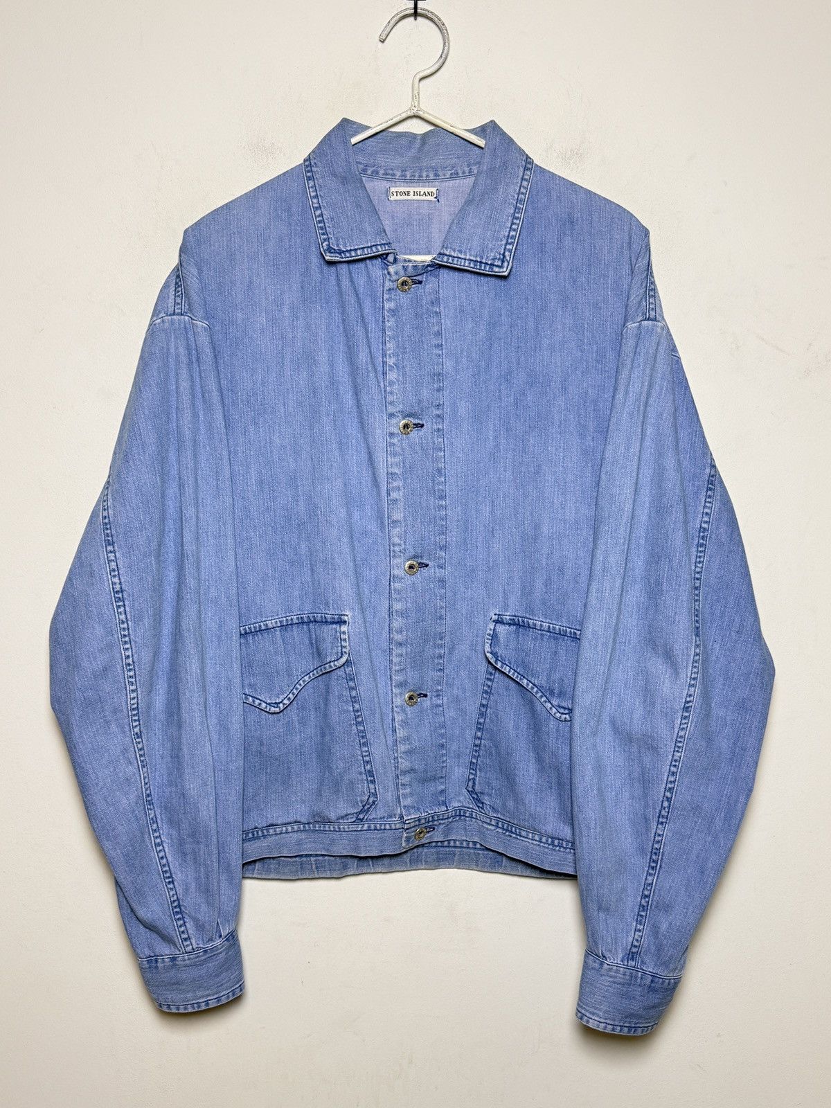 Stone Island Stone Island Marina denim jacket reflective logo 80s Size US L / EU 52-54 / 3 - 1 Thumbnail