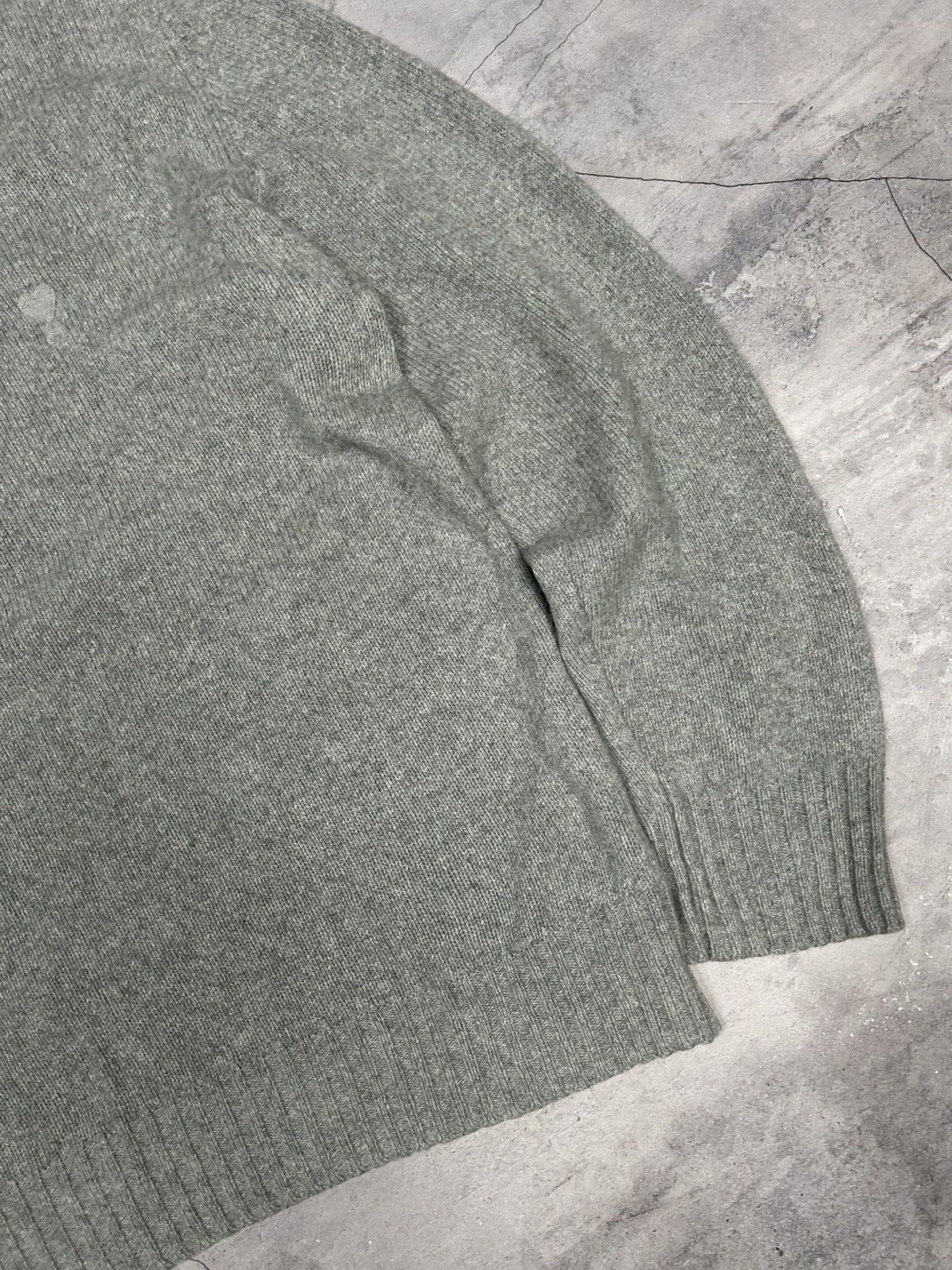 AMI AMI Grey Sweater Merino Cashmere Knit Size US L / EU 52-54 / 3 - 3 Thumbnail