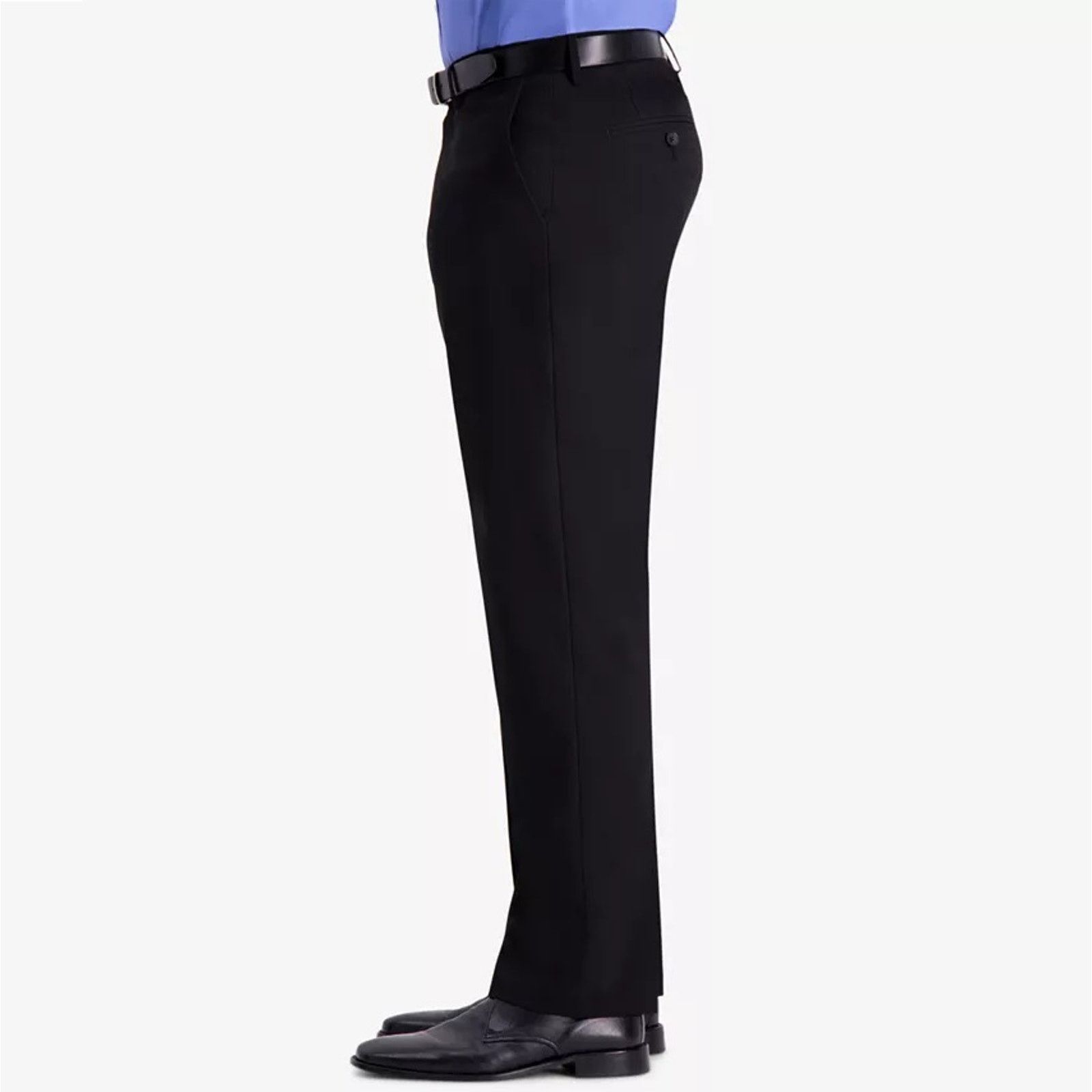 Haggar J.M. Haggar Men's Black 4-Way Stretch Dress Pants 38W 34L Size US 38 / EU 54 - 3 Thumbnail