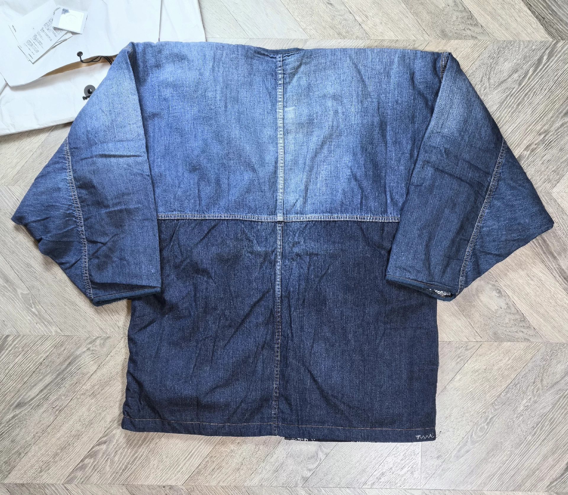 Visvim VISVIM WMV 19SS KIMONO COAT 2-Tone Camo Denim Patchwork 2 Size US M / EU 48-50 / 2 - 6 Thumbnail