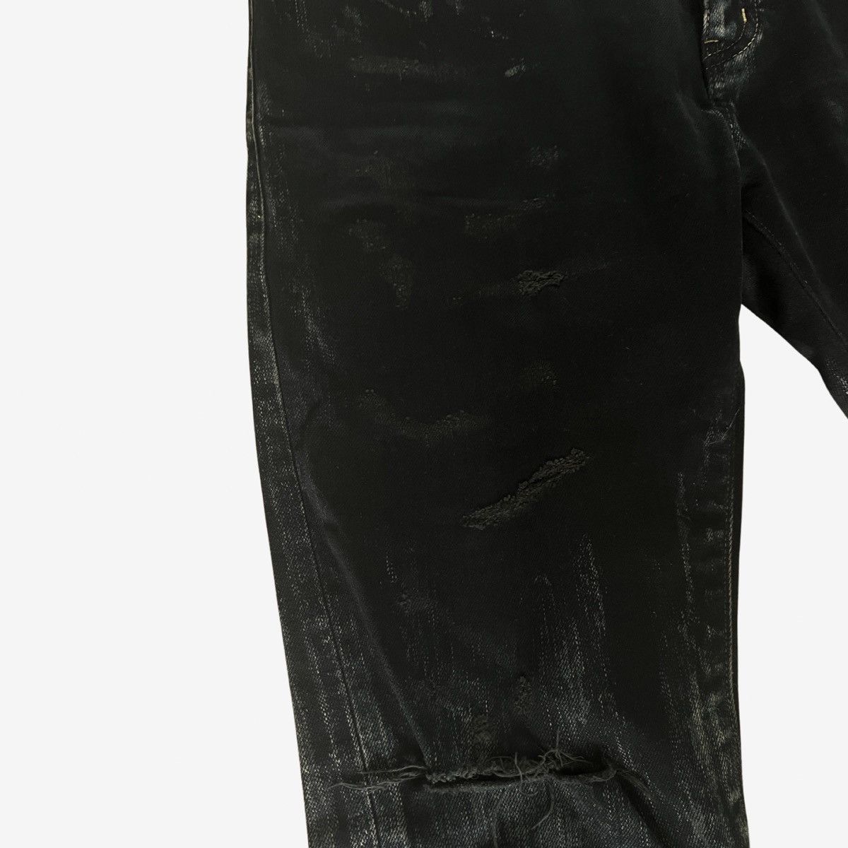 Hedi Slimane × Saint Laurent Paris *RARE* Saint Laurent Paris DO2 AW14 Bleached Ripped Denim Size US 31 - 3 Thumbnail
