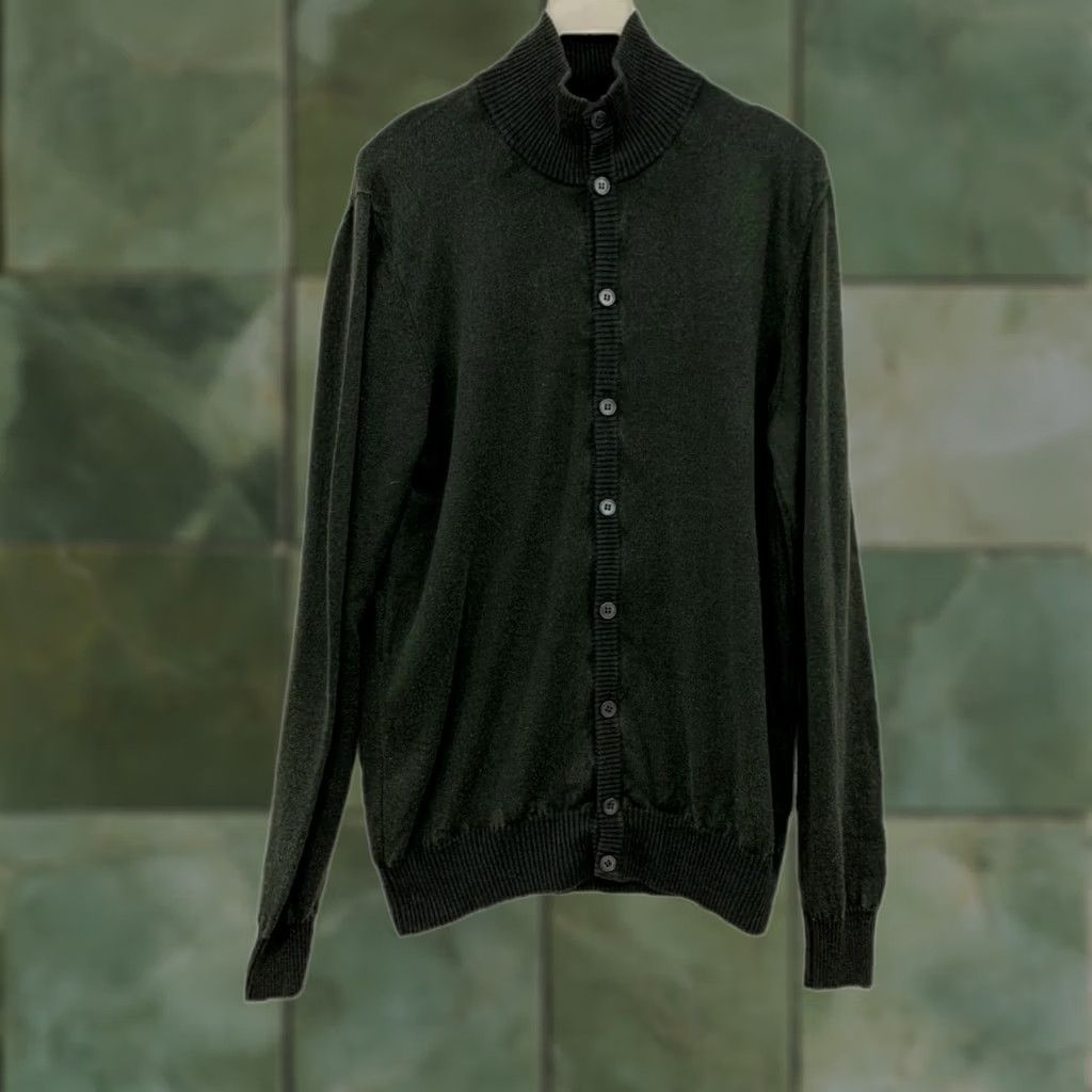 Corneliani Corneliani ID Cardigan Sweater Men M Green Wool Silk Linen Full Button #rm Size US M / EU 48-50 / 2 - 1 Thumbnail