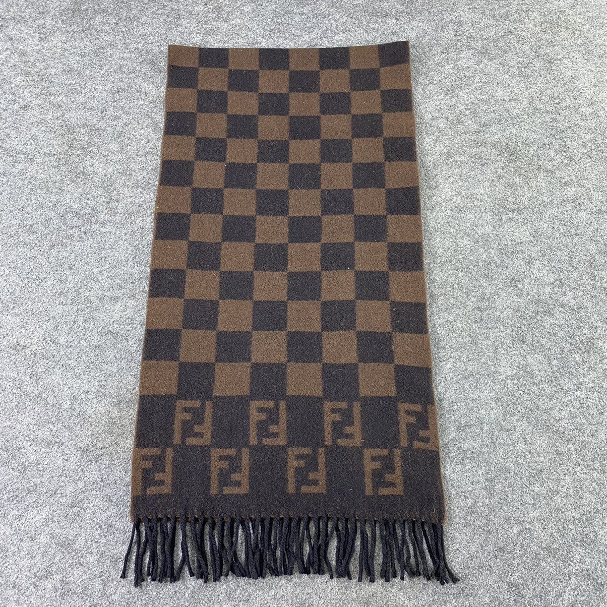 Fendi × Vintage Fendi Wool Scarf / Muffler / Neckwear - T1409 Size ONE SIZE - 3 Thumbnail
