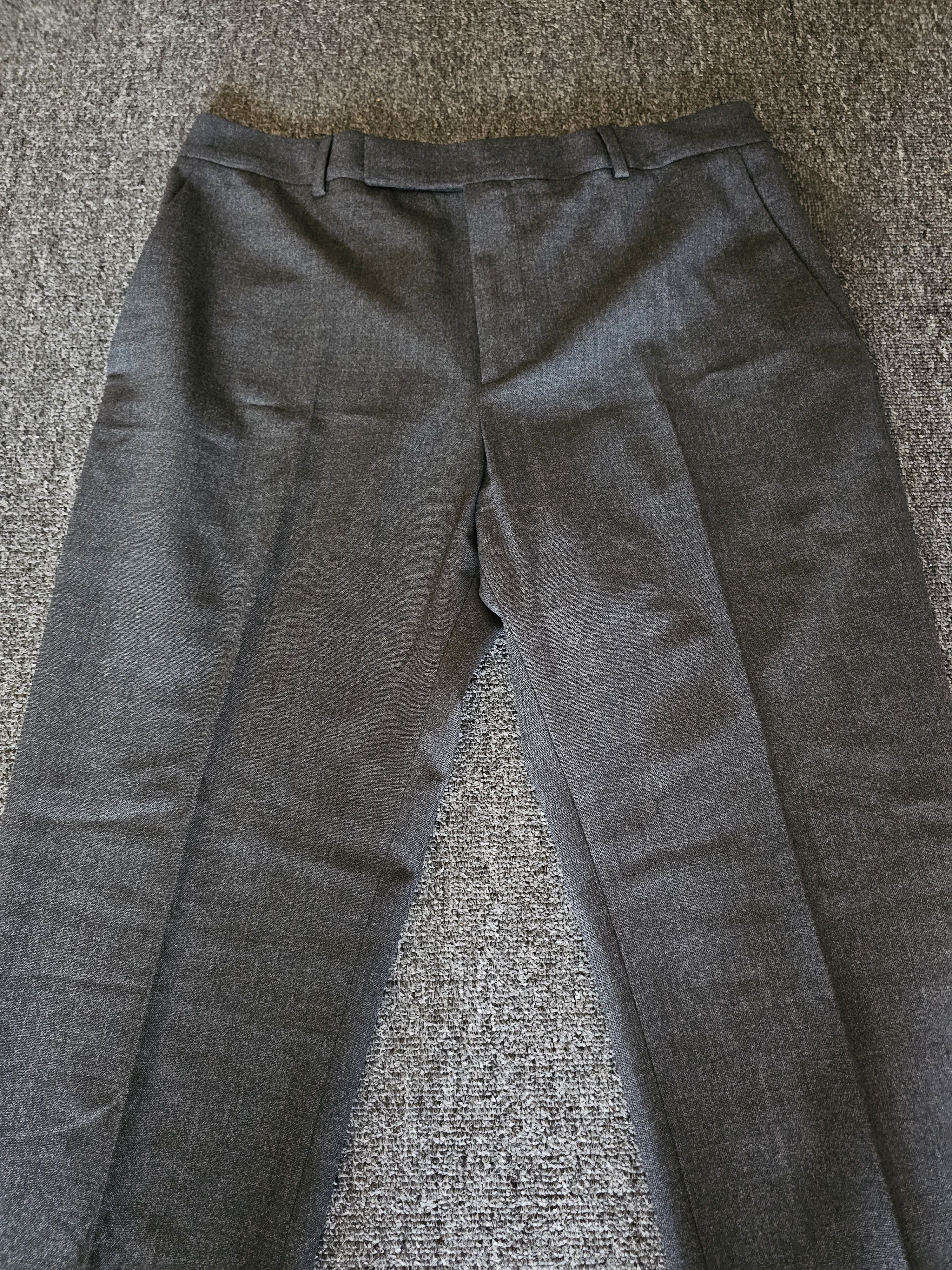 Celine Celin Men's Dark Gray High Gram Wool Suit Pants Size 50 Size US 36 / EU 52 - 2 Thumbnail