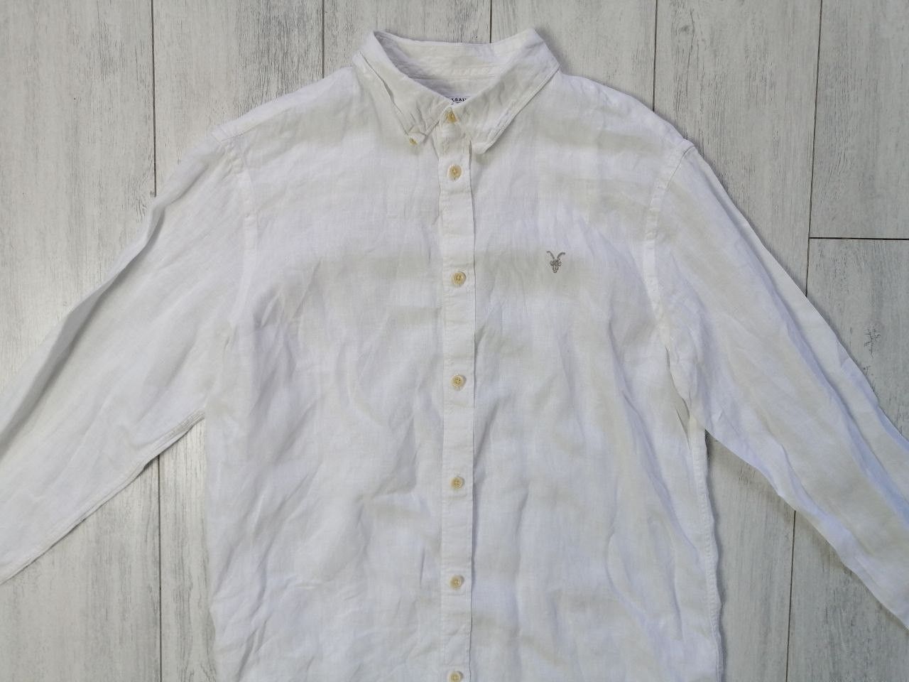 Allsaints White linen shirt All Saints Size US M / EU 48-50 / 2 - 2 Thumbnail