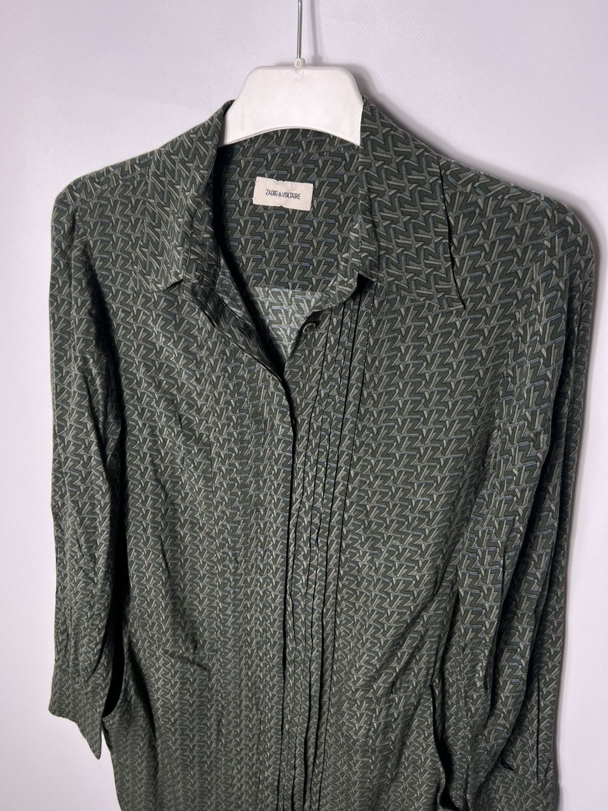 Zadig & Voltaire Vintage luxury designer Zadig & Voltaire Rougi Green Dress Size M / US 6-8 / IT 42-44 - 2 Thumbnail