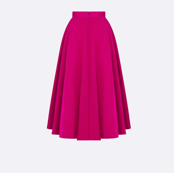 image of Dior O1Bcso1Str0524 Pleated Skirt In Pink, Women's (Size 27)