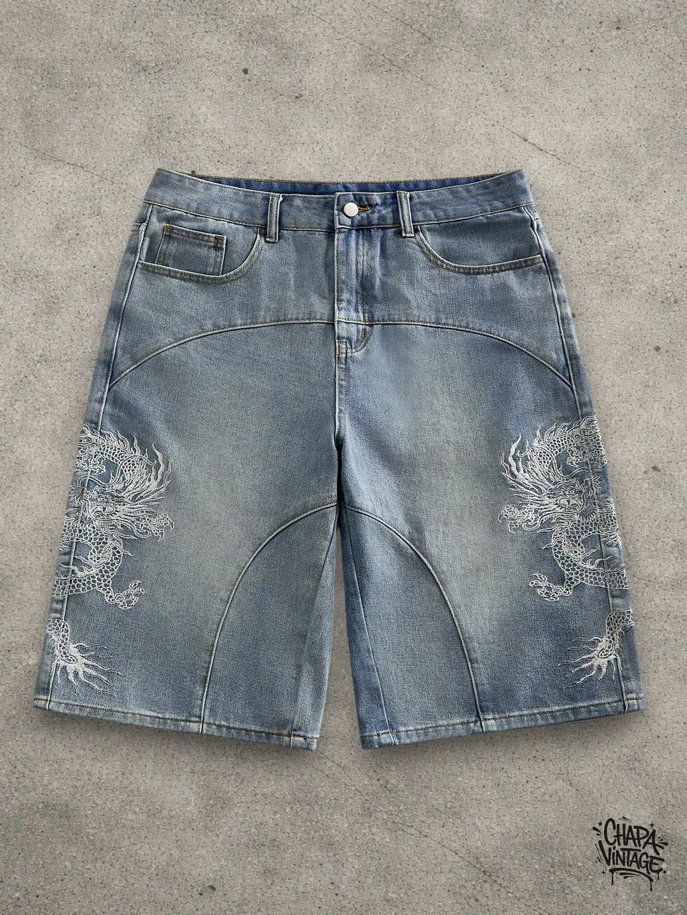 Vintage Washed jeans shorts Size US 34 / EU 50 - 1 Thumbnail