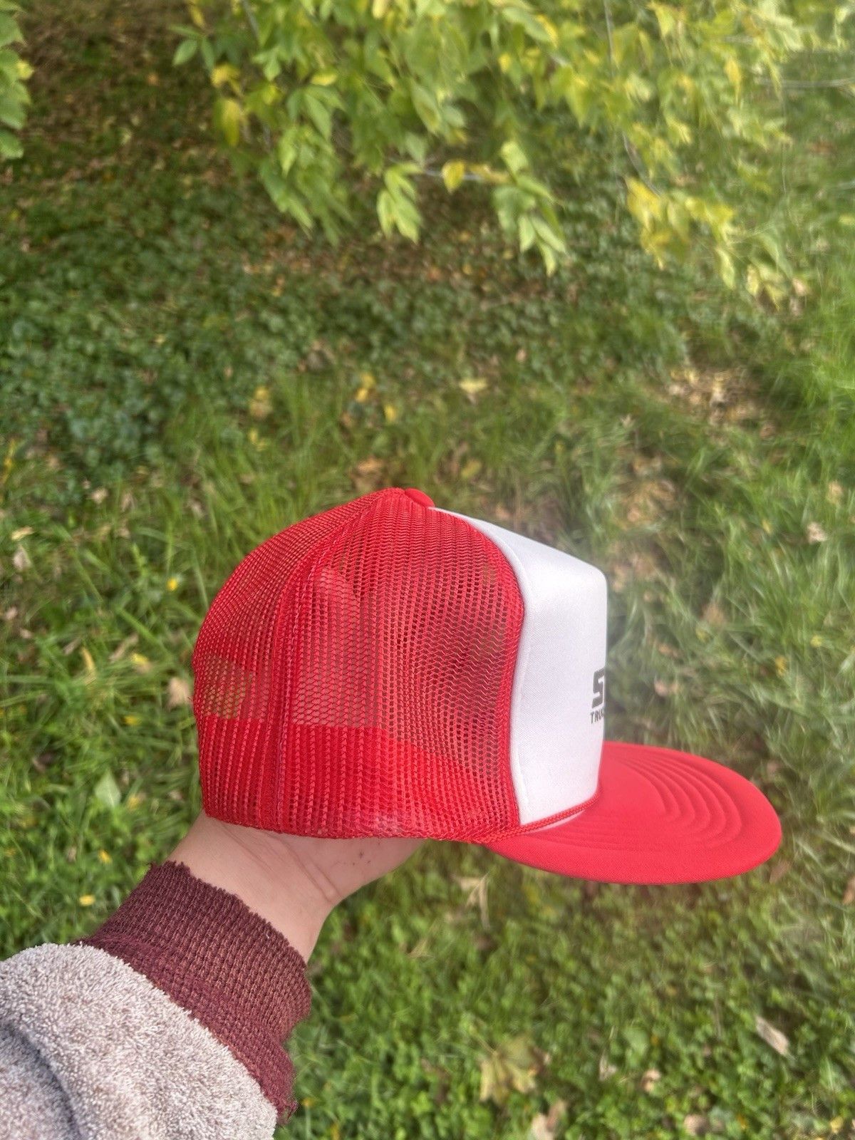 Vintage Vintage trucker hat star truck rentals red white 2 tone snap Size ONE SIZE - 7 Thumbnail