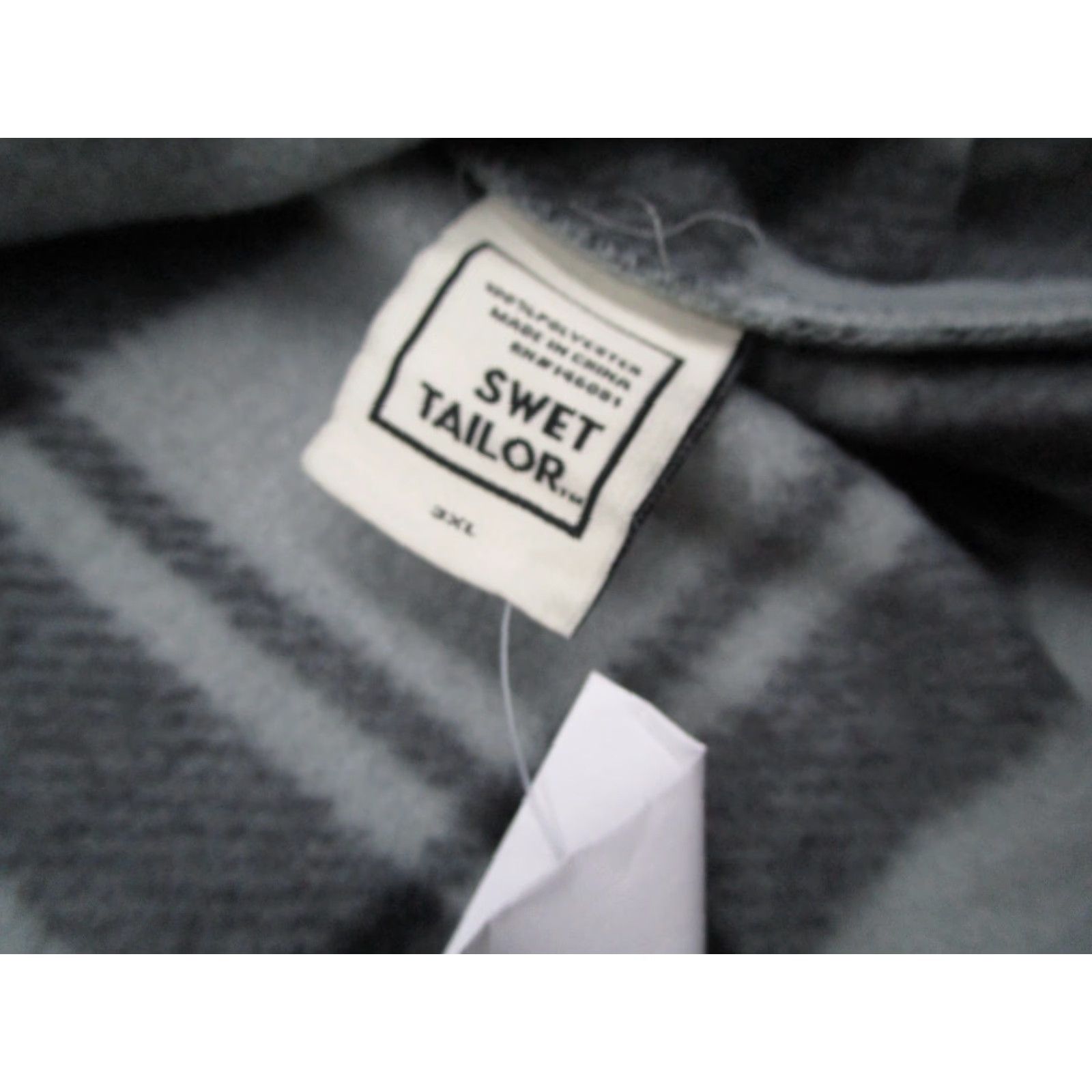 Vintage Swet Tailor Shirt Mens 3XL XXXL Gray Fleece Flannel Button Up Long Sleeve Travel Size US XXL / EU 58 / 5 - 3 Thumbnail