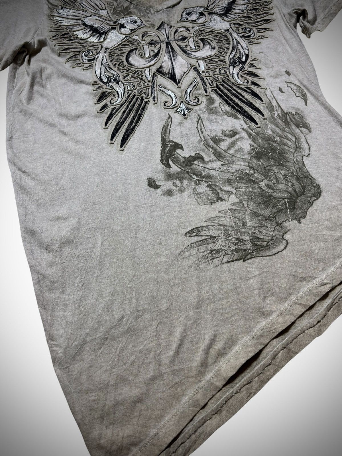 If Six Was Nine 2000’s Prepotente - Asymetrical Punk Grunge T-Shirt Size US M / EU 48-50 / 2 - 3 Thumbnail