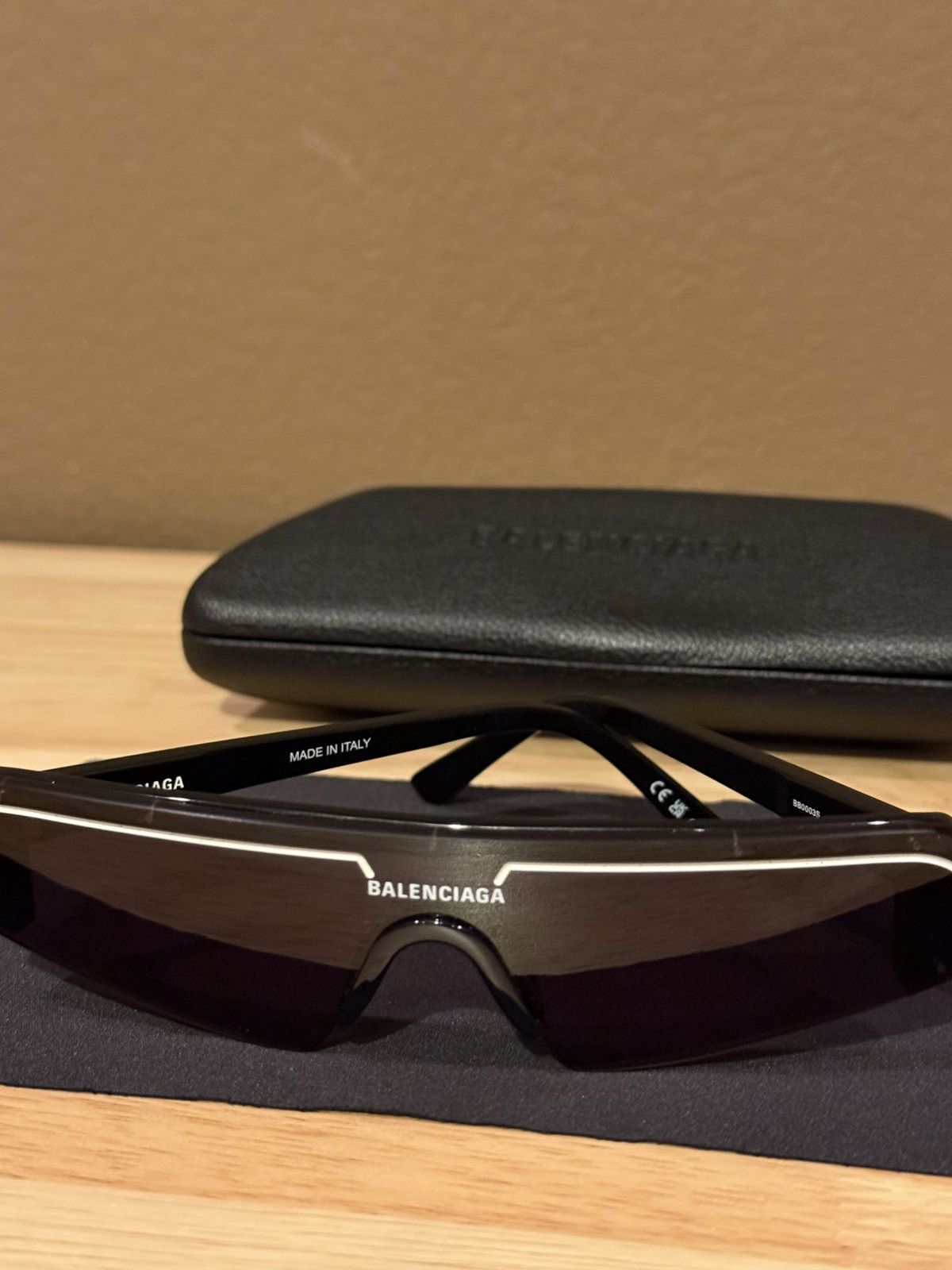 Balenciaga Balenciaga Eyewear Ski Rectangular Frame Sunglasses Size ONE SIZE - 2 Thumbnail
