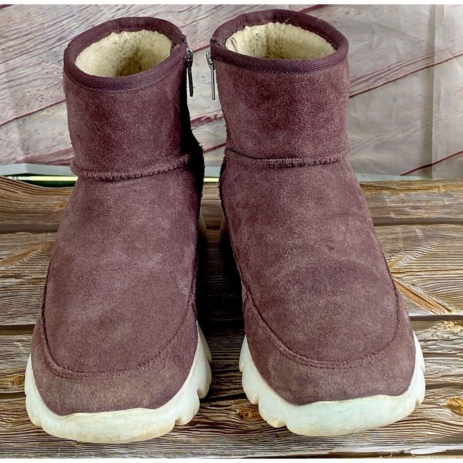 Ugg UGG Purple PALOMAR WATERPROOF SUEDE SNOW SNEAKERS BOOTS -7 Size US 7 / IT 37 - 3 Thumbnail