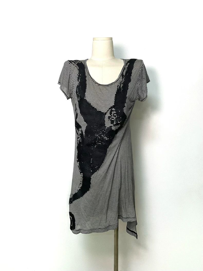 Nensi Dojaka Asymmetrical Panel Godet Mini Dress