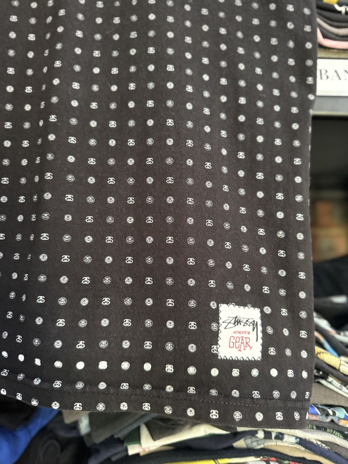 Stussy × Vintage Vintage Stussy Authentic Gear Monogram Aop Faded Tee Size US L / EU 52-54 / 3 - 2 Thumbnail