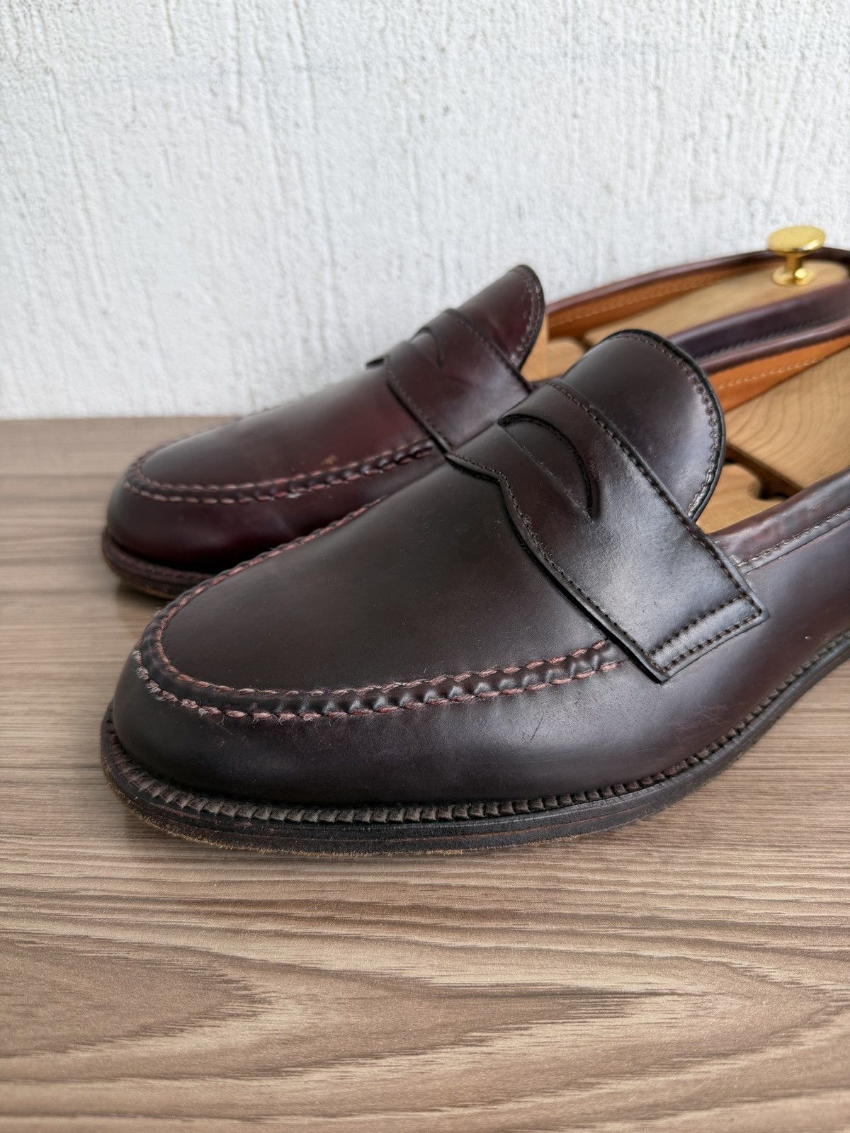 Alden 986 shell cordovan penny loafers Size US 11.5 / EU 44-45 - 2 Thumbnail